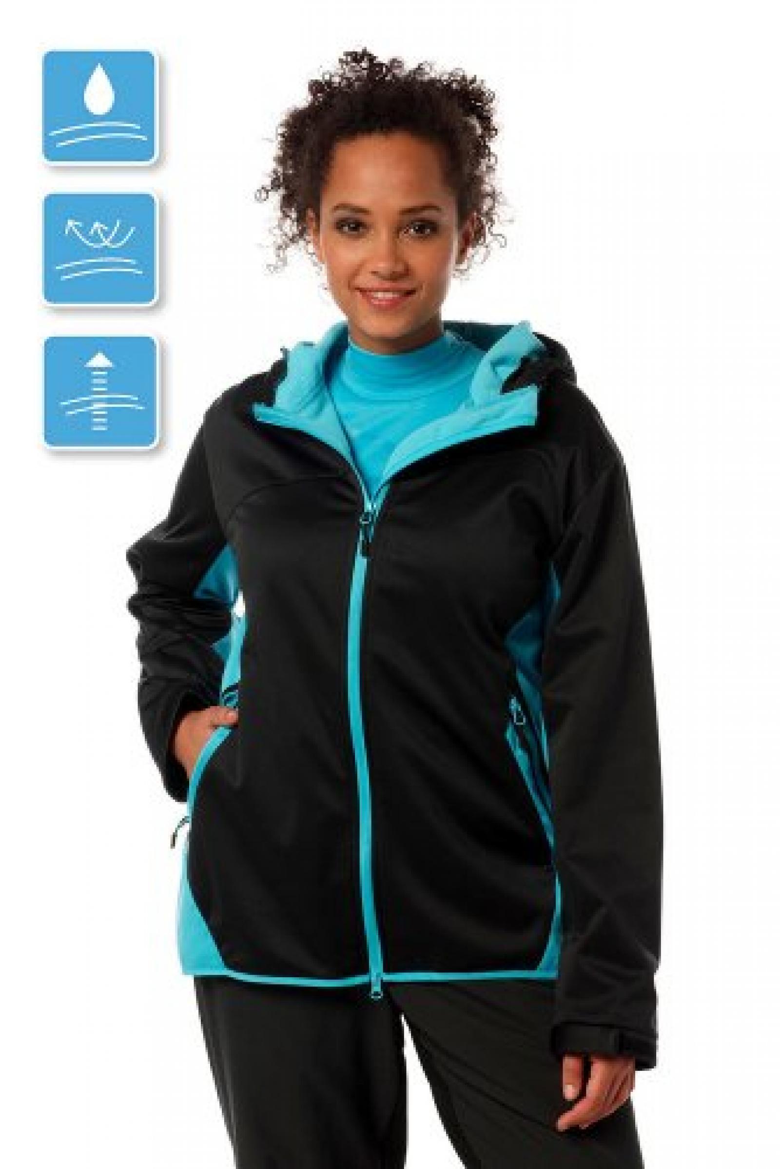 Ulla Popken Damen Langlauf-Softshelljacke, 687601 