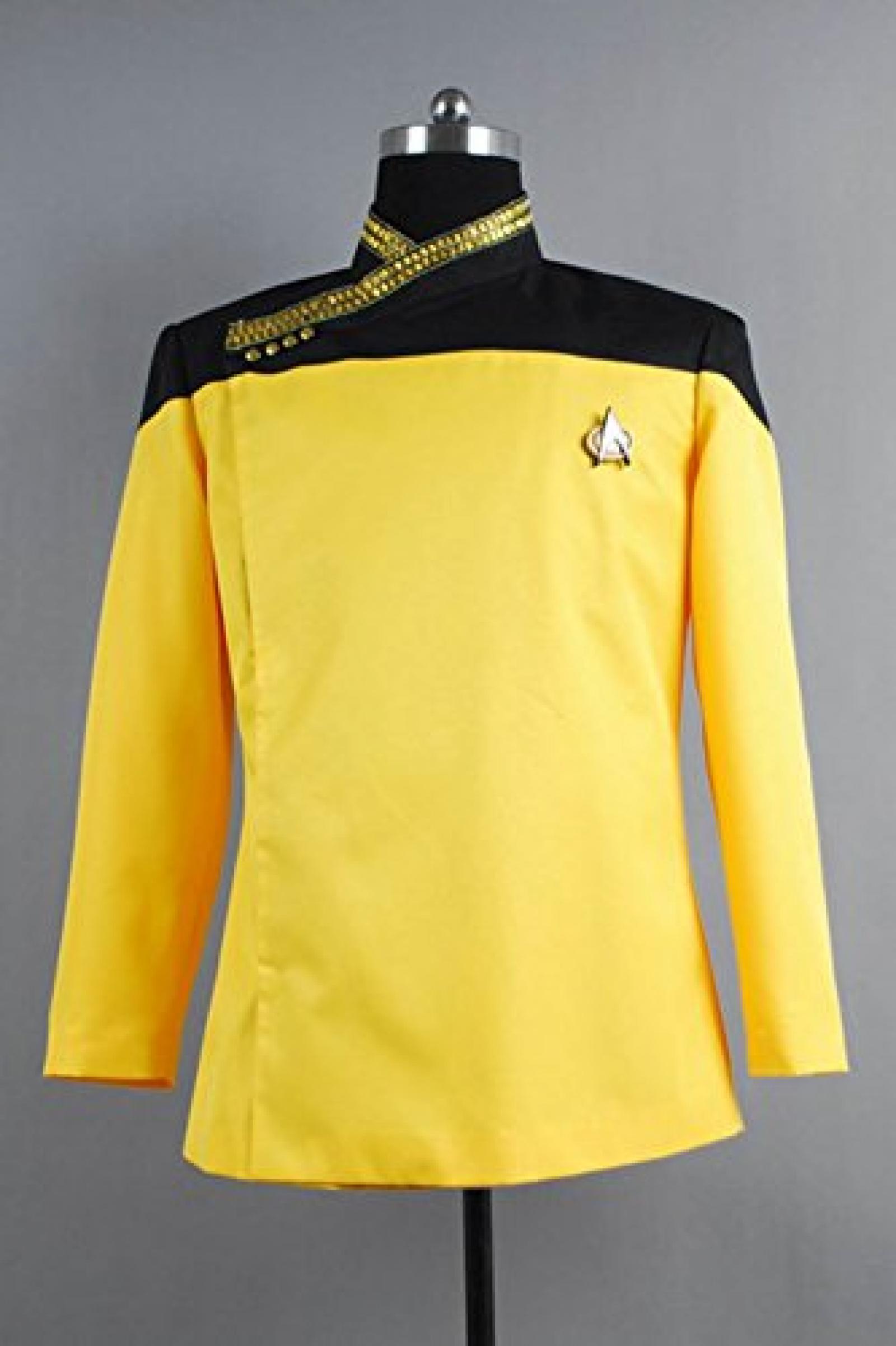 Star Trek TNG Dress Uniform Jacket Kostuem Gelb Star Trek TNG Dress Uniform Jacket Kostuem Gelb