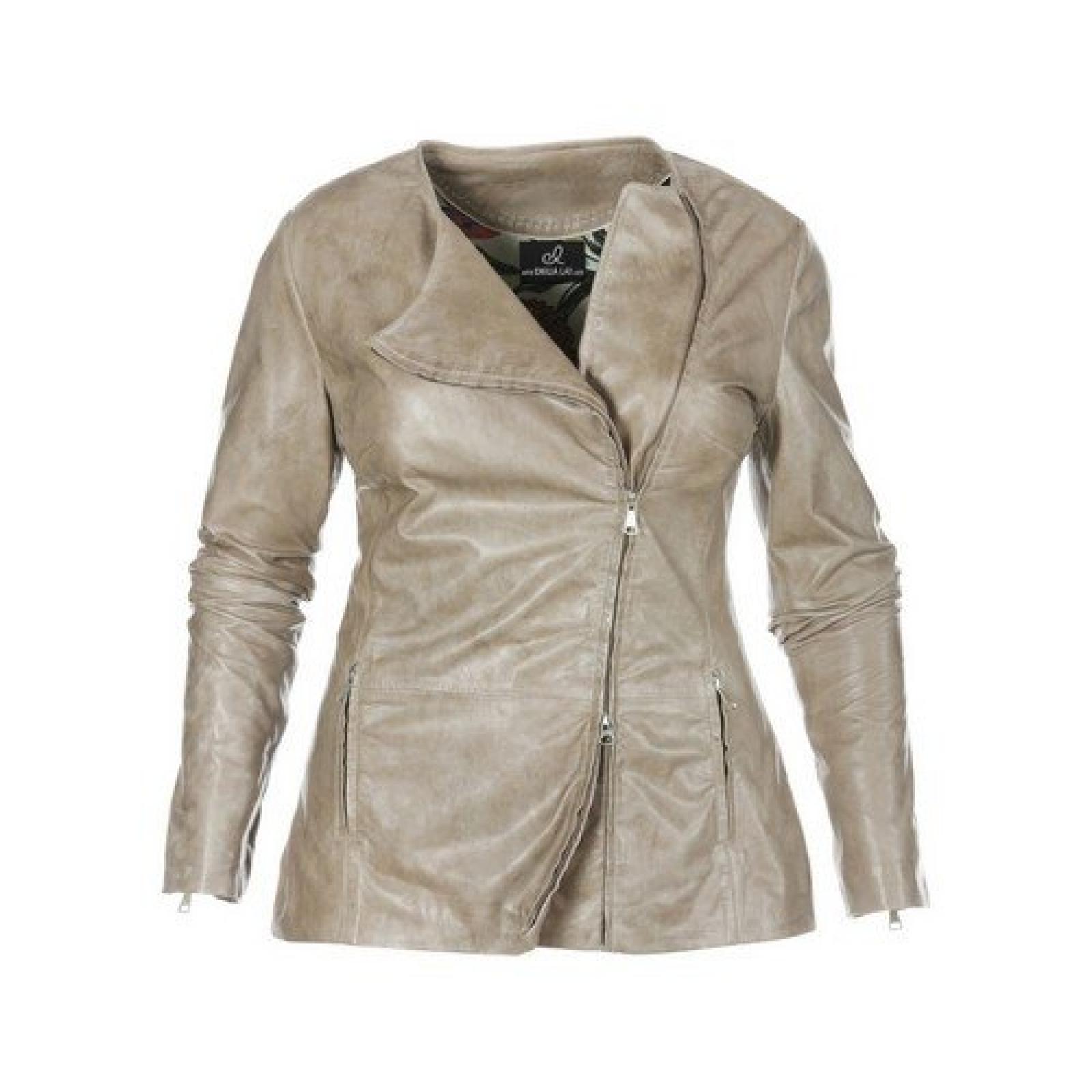 Emilia Lay Lederjacke 924959 Damenmode grosse Gr&ouml;ssen NEU 