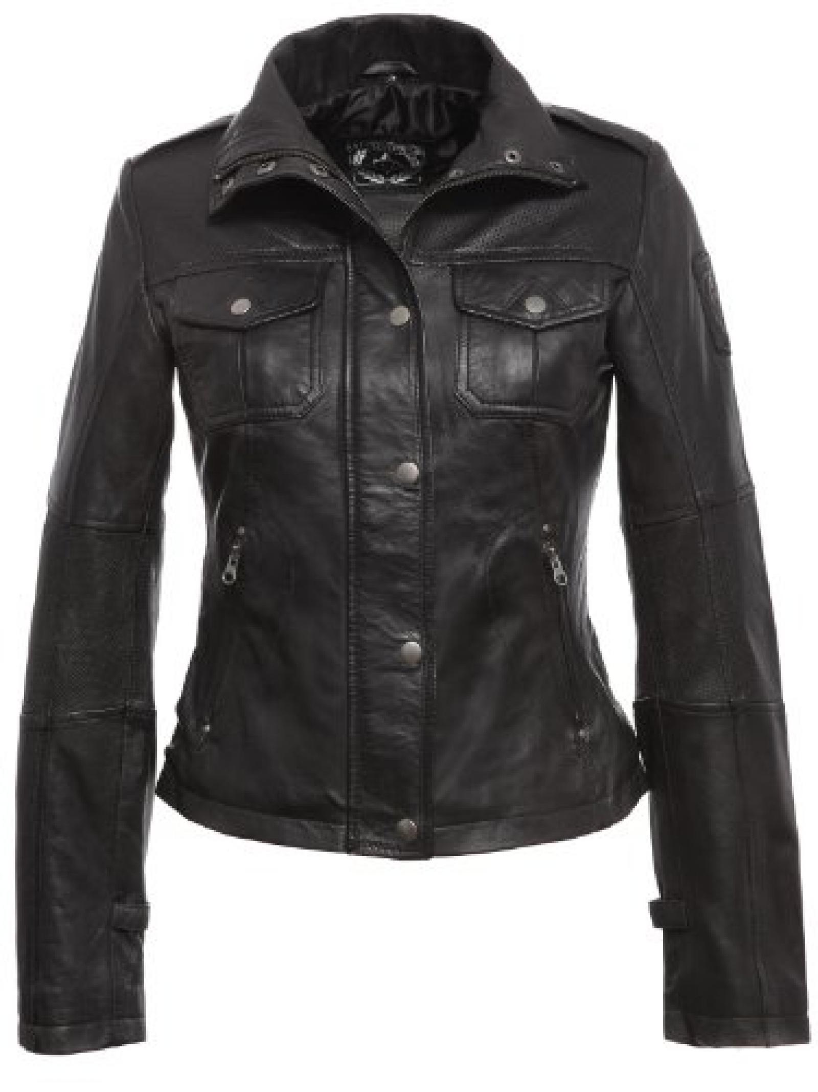 Vinni - Damen Lederjacke in Schwarz in Gr. XS-XXL NEU Vinni - Damen Lederjacke in Schwarz in Gr. XS-XXL NEU