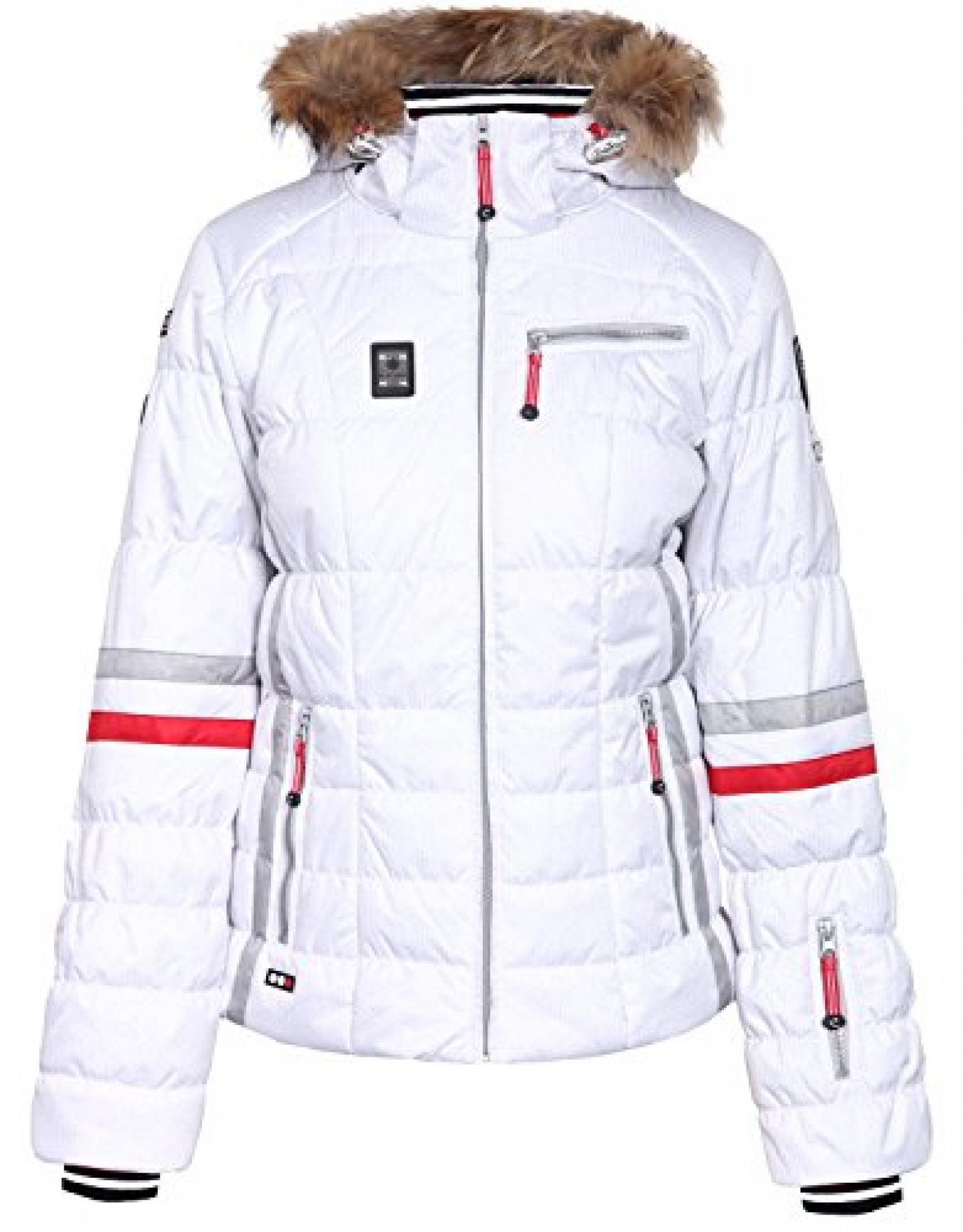 ICEPEAK Winterjacke, Damen Skijacke, CARLY, weiß/creme, Echtpelz ICEPEAK Winterjacke, Damen Skijacke, CARLY, weiß/creme, Echtpelz