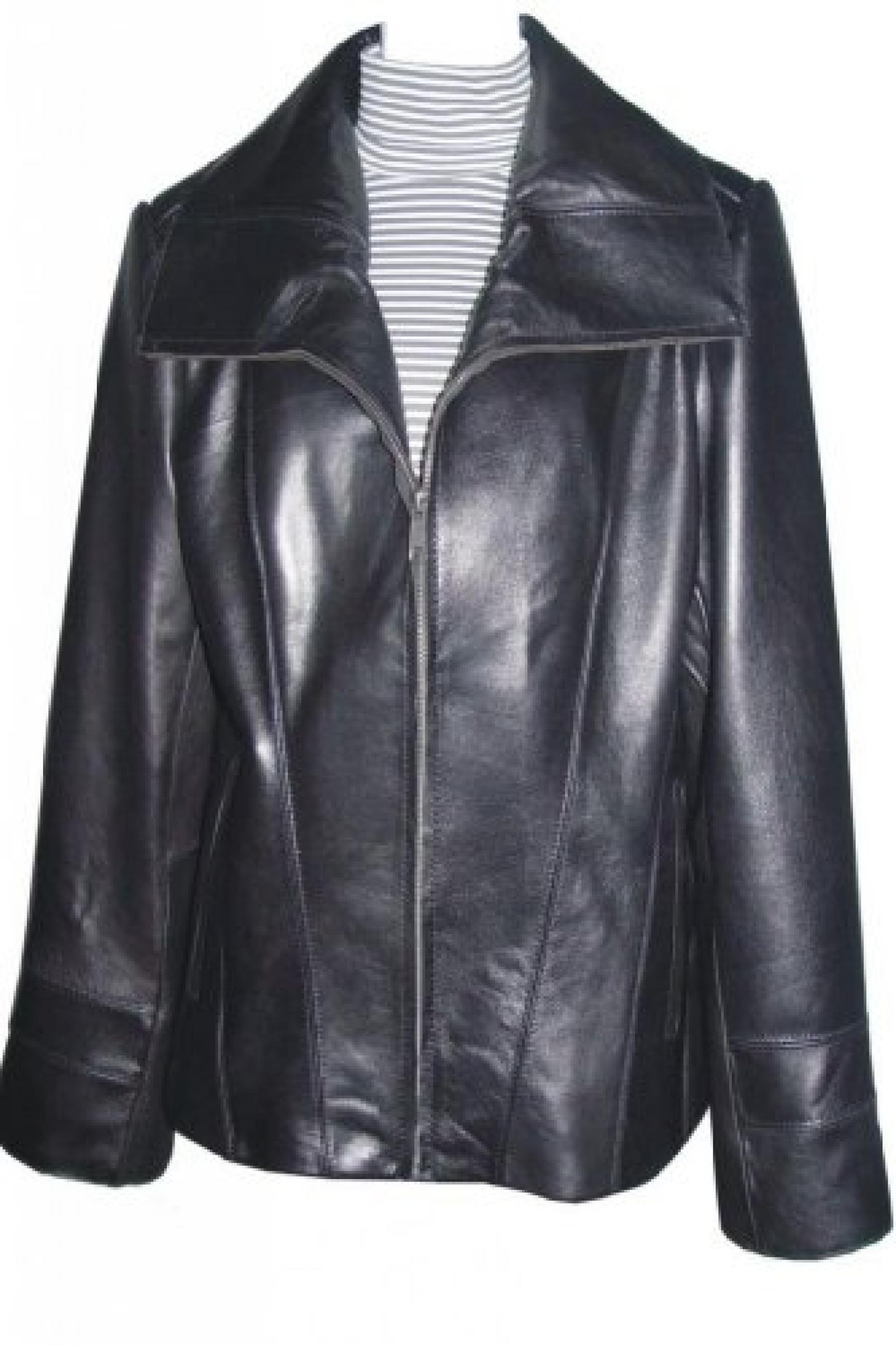 Paccilo FREE tailoring Women 4042 Plus Size Lambskin Real Leather Jacket 