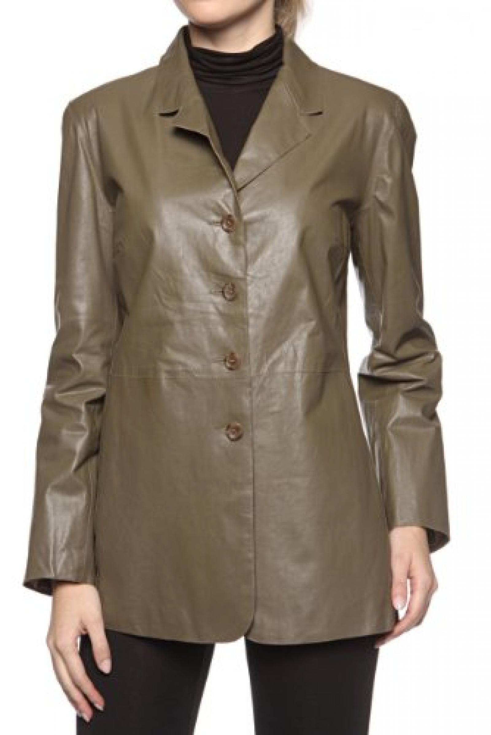 Sperrys Lederjacke VITA, Farbe: Armeegruen 