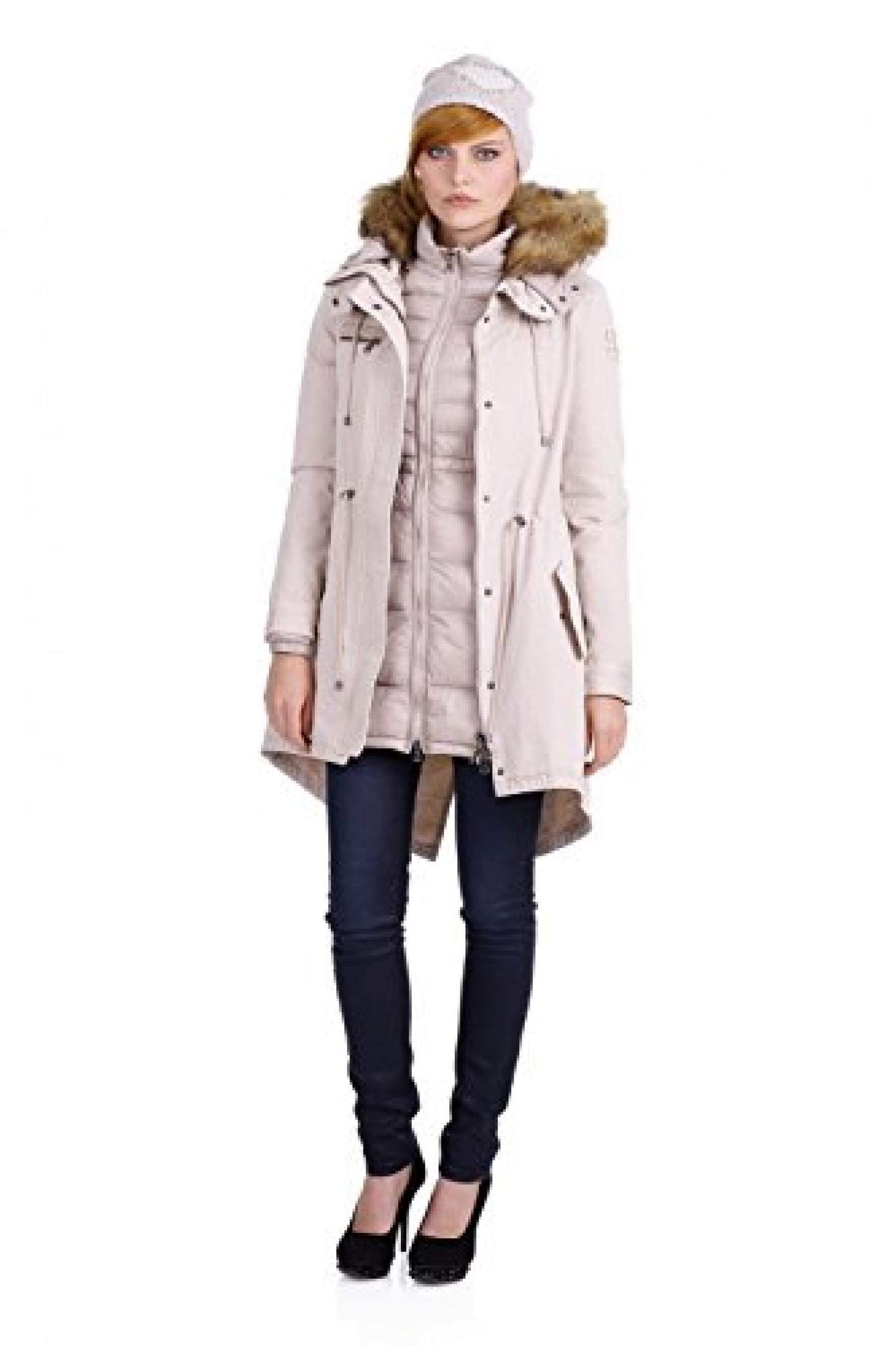 Patrizia Pepe Damen Parka 2J1713/A1FQ in Shifting Beige (B467) 