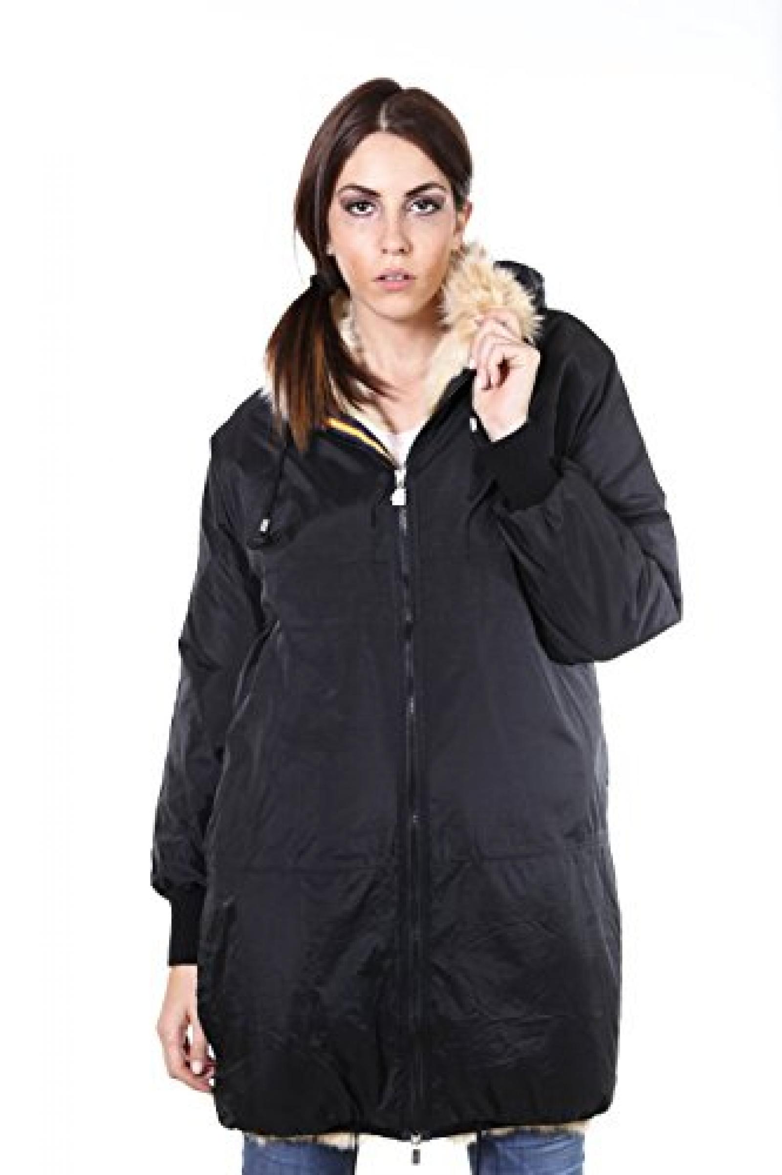 K-Way Parka Donna Remix Claudette Color Nero Tg M K-Way Parka Donna Remix Claudette Color Nero Tg M