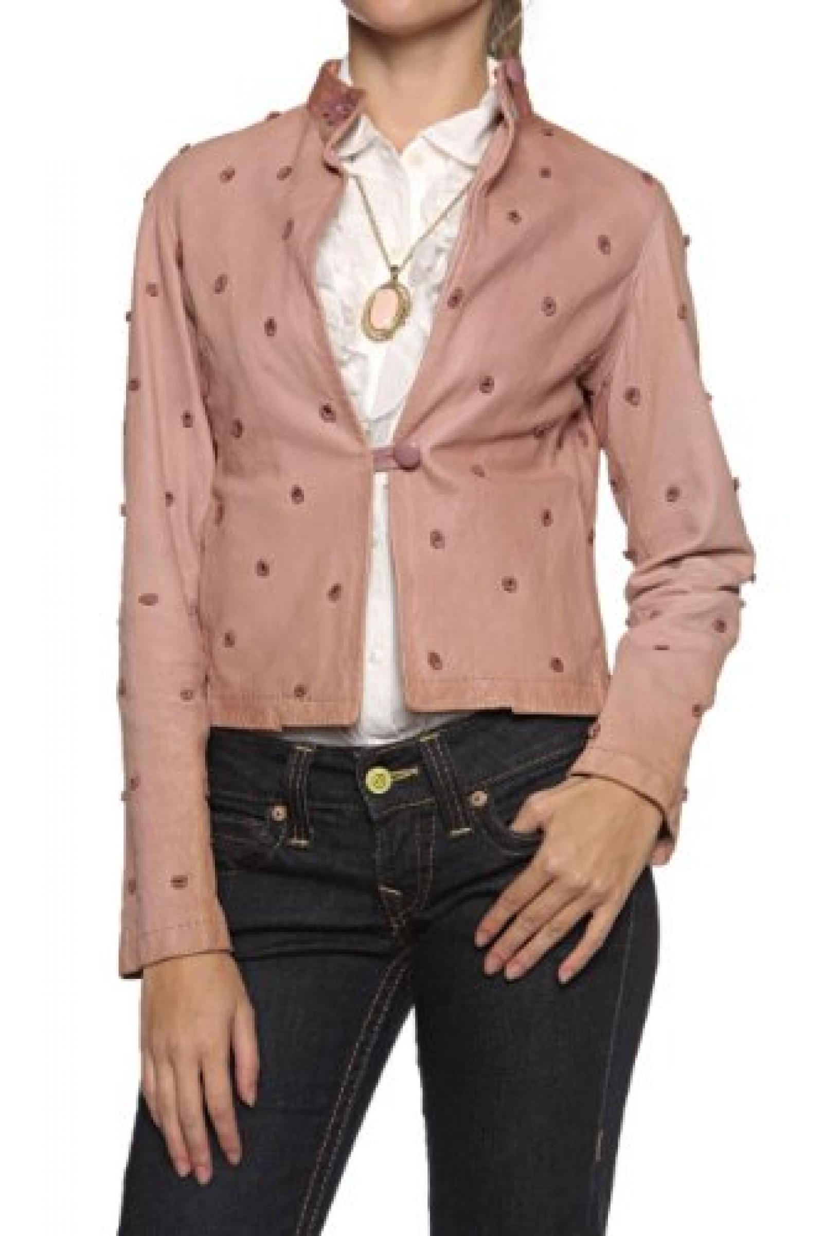 Paolo Sperotto Lederjacke FLOWERS, Farbe: Altrosa Paolo Sperotto Lederjacke FLOWERS, Farbe: Altrosa