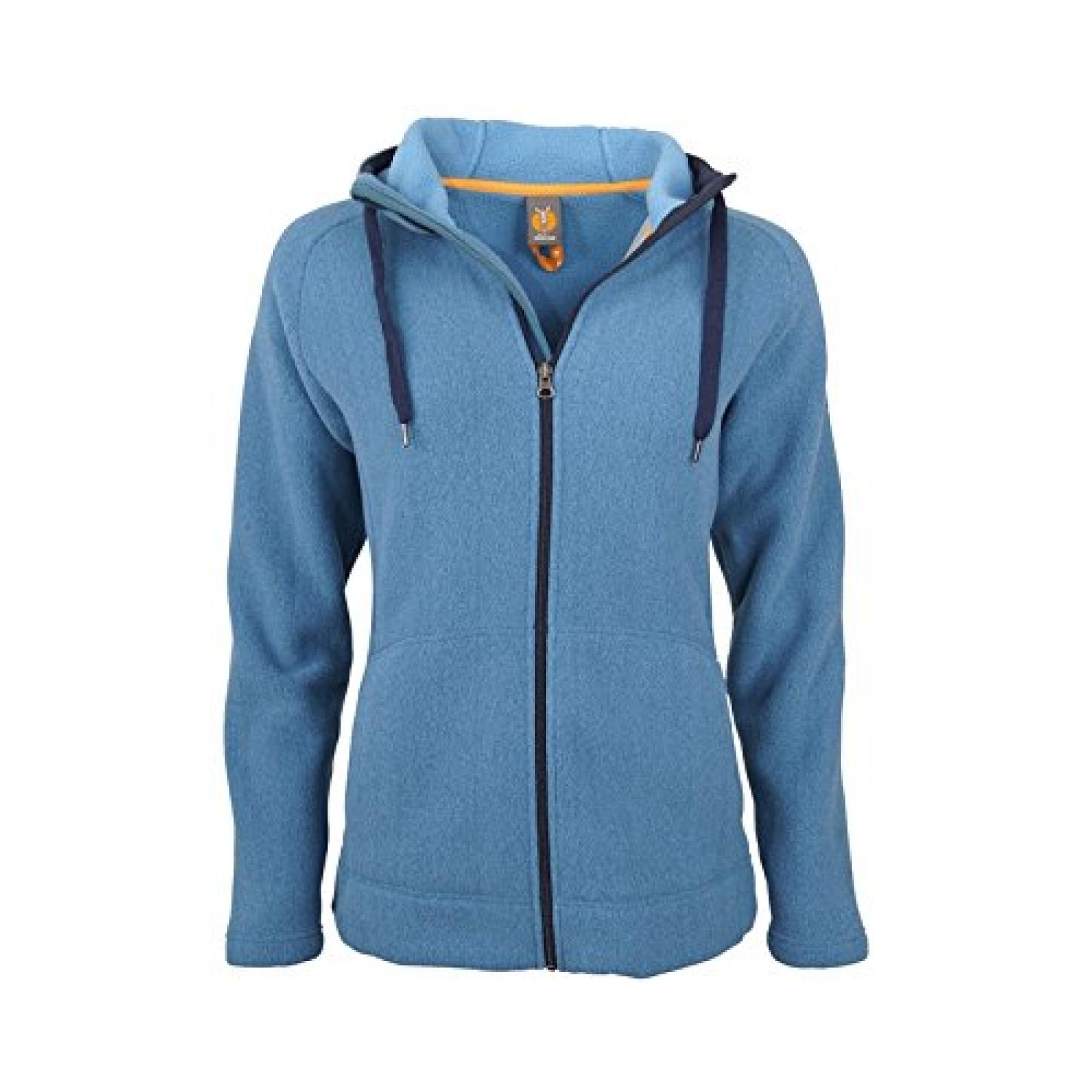 elkline Damen Kapuzenfleece Jacke, siehstma, lakeblue - Gr. 38 elkline Damen Kapuzenfleece Jacke, siehstma, lakeblue - Gr. 38