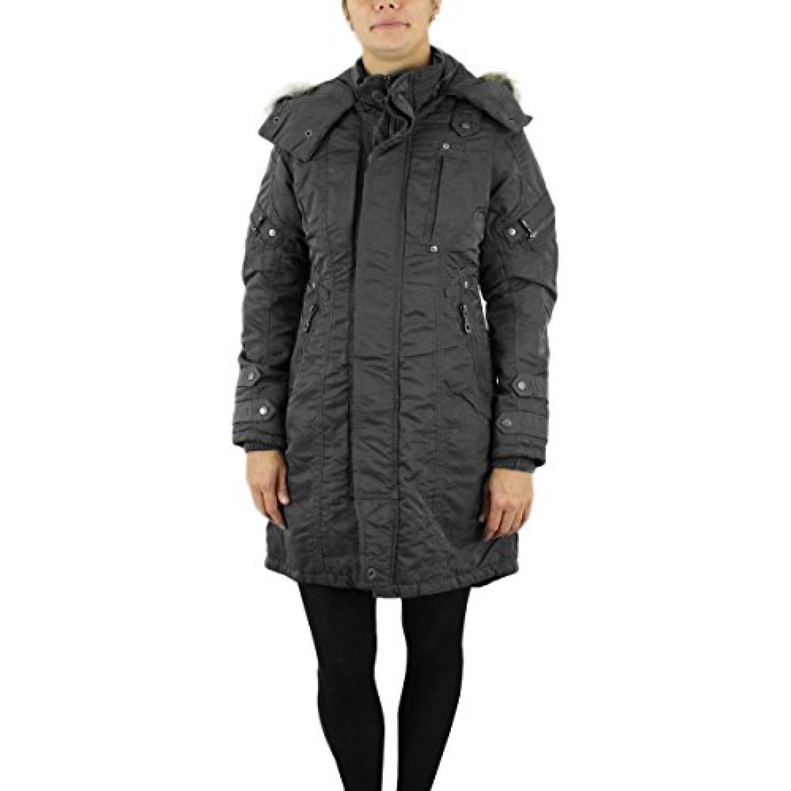 Jet Lag Damen Jacke SW 61 A Winter Parka charcoal - figurbetont Jet Lag Damen Jacke SW 61 A Winter Parka charcoal - figurbetont
