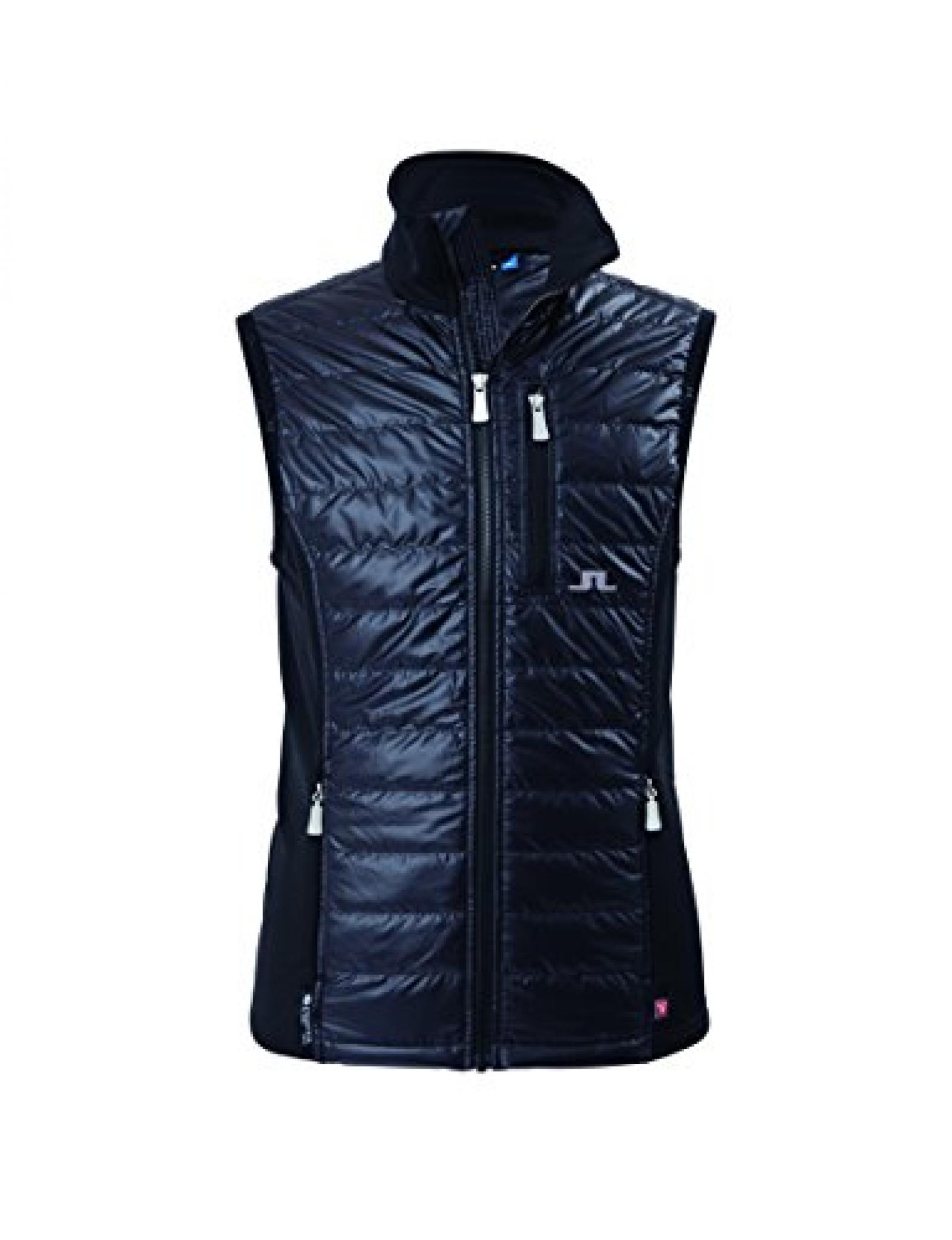 J.Lindeberg, Damen Weste, Bona Hybrid Vest - Black J.Lindeberg, Damen Weste, Bona Hybrid Vest - Black