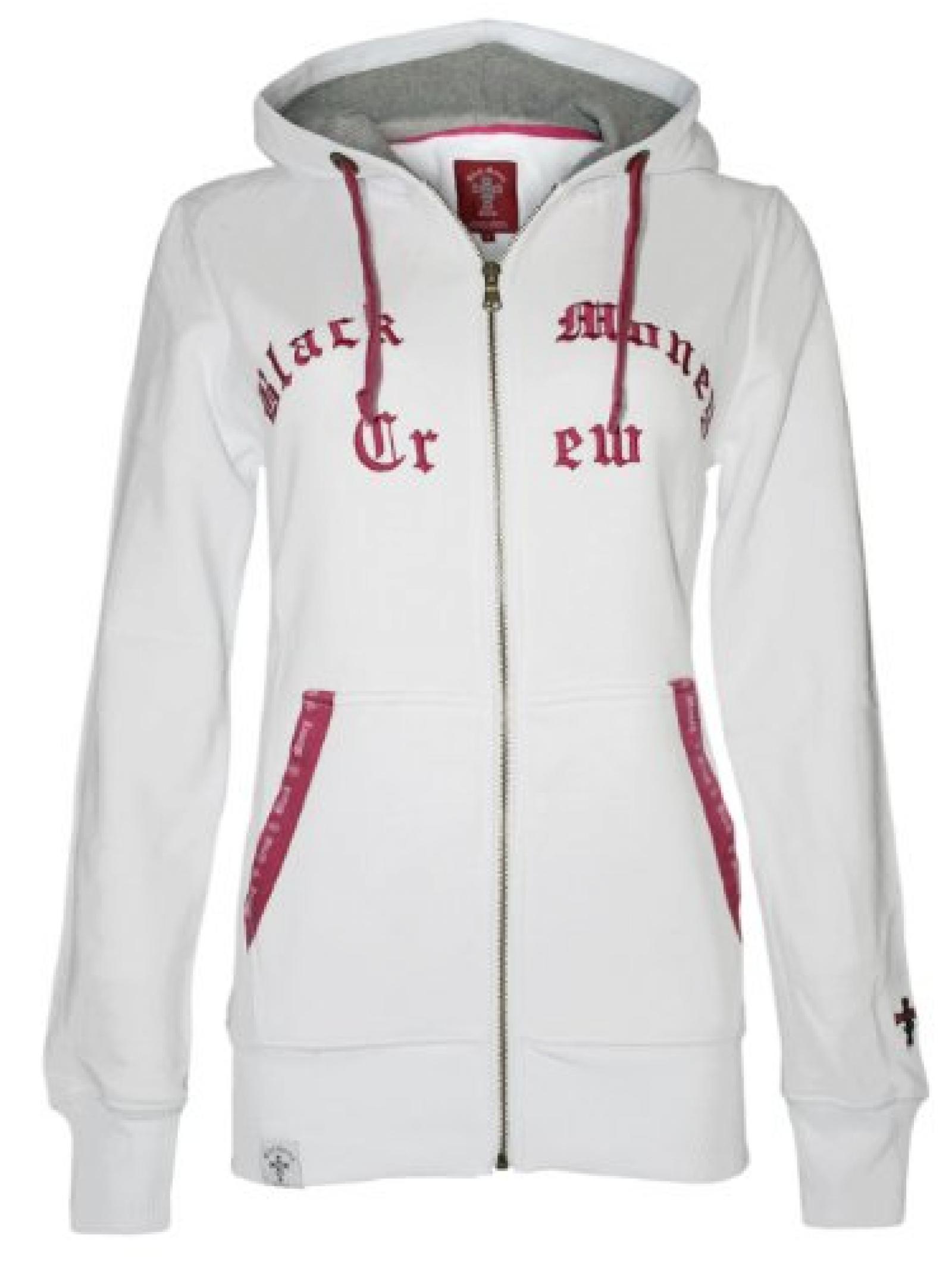 BLACK MONEY CREW Damen Designer Hoodie Jacke - CREW - BLACK MONEY CREW Damen Designer Hoodie Jacke - CREW -