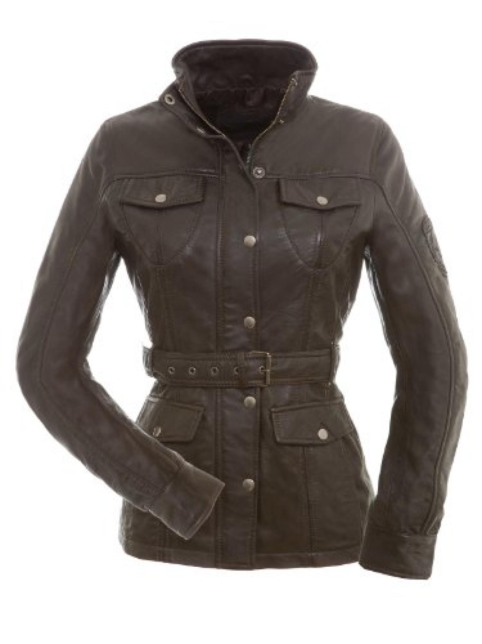 Henry&acute;s by Magnifica Tabea Damen Lederjacke in Dunkelbraun Gr. S-XXL 