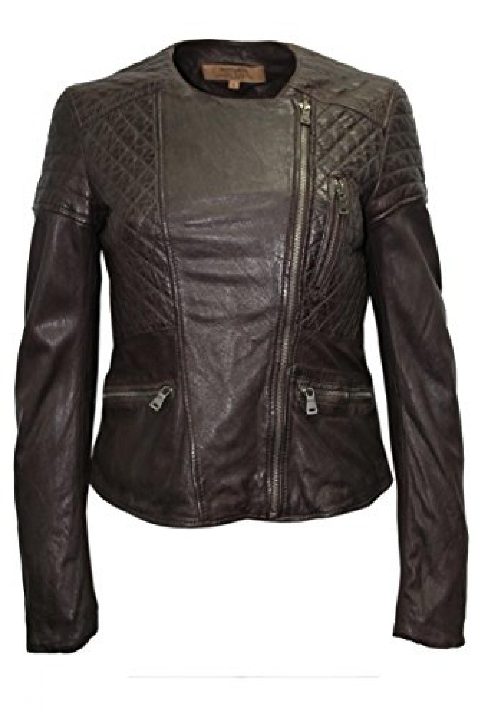 Brampton London Women Sienna braun Designer Stilvolle EchtlederjackeAlle Gr&ouml;&szlig;e 