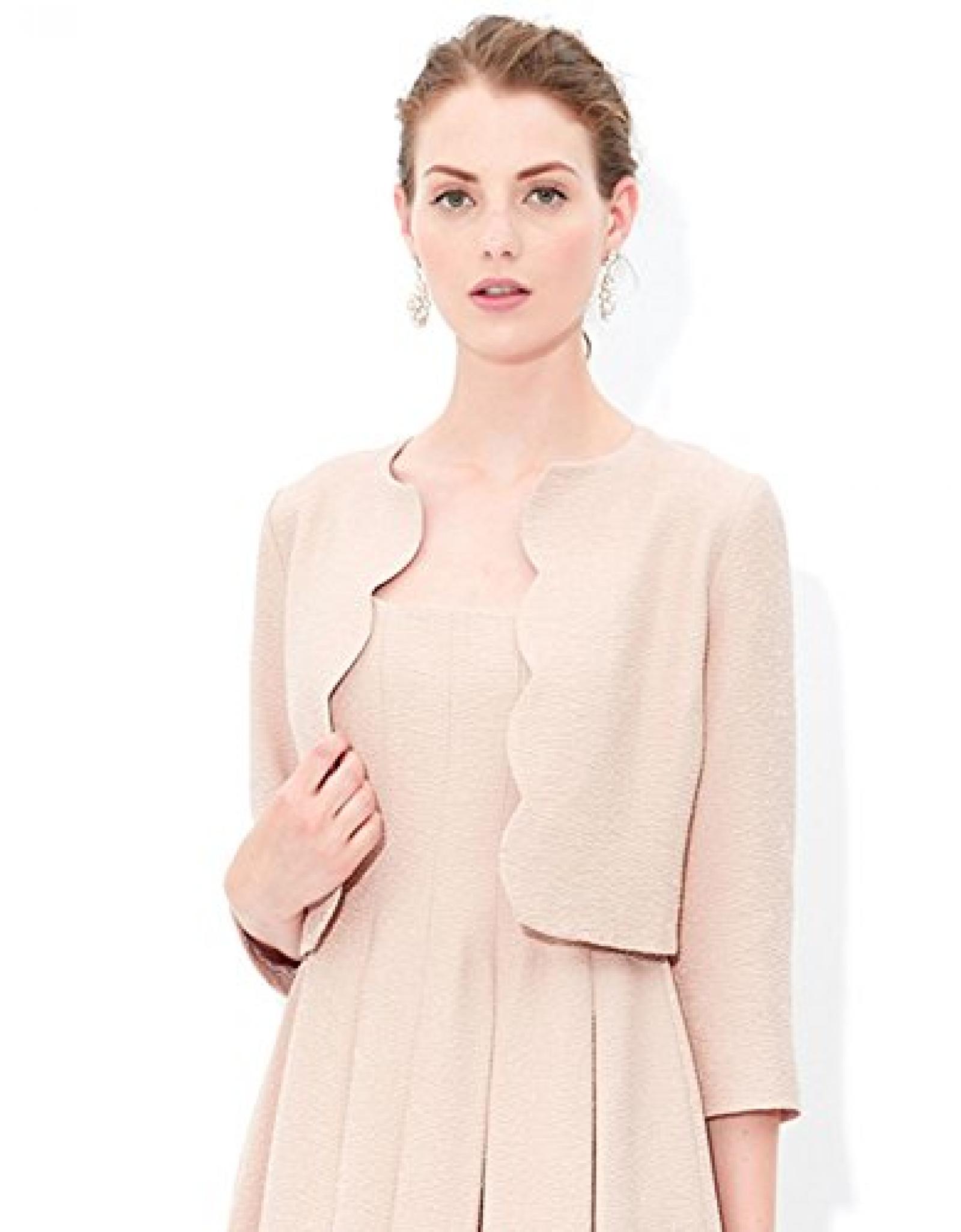 Monsoon Damen Misty Jackett mit Festonb&ouml;gen 