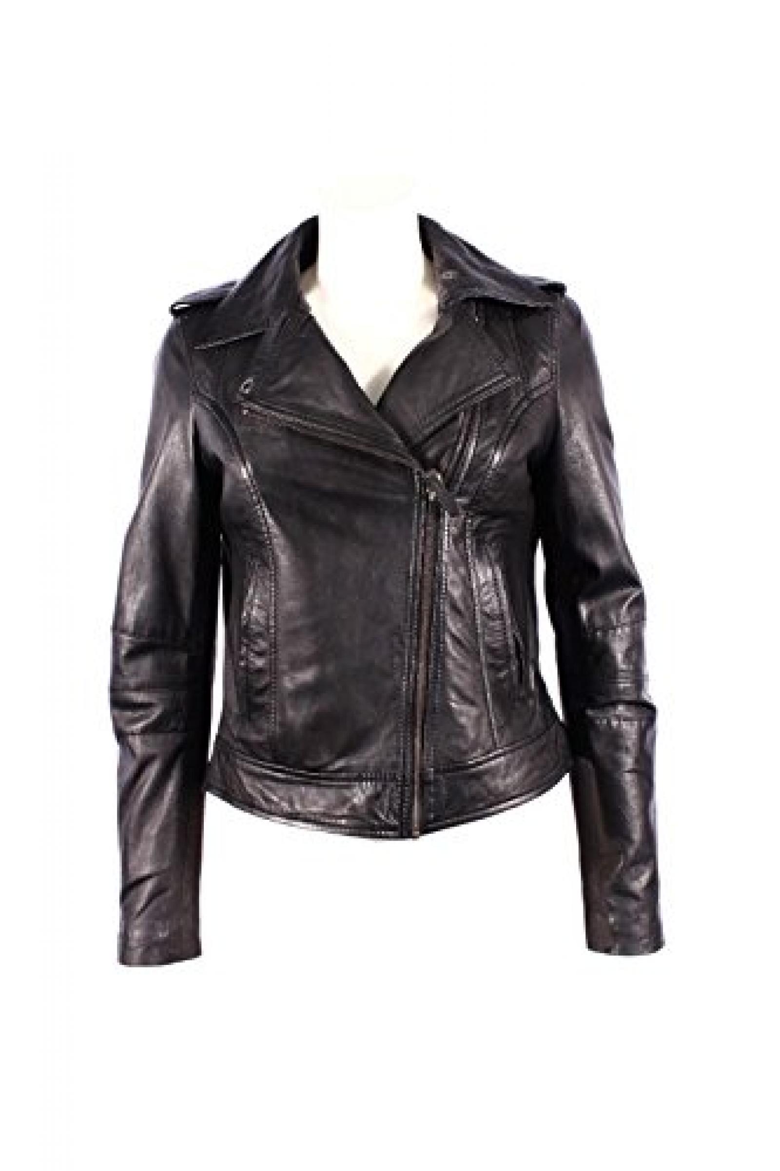 Damen BRANDO 442 Neue schwarze Biker Stil Motorrad Weiche Napa -Leder Felsen Jacket Damen BRANDO 442 Neue schwarze Biker Stil Motorrad Weiche Napa -Leder Felsen Jacket