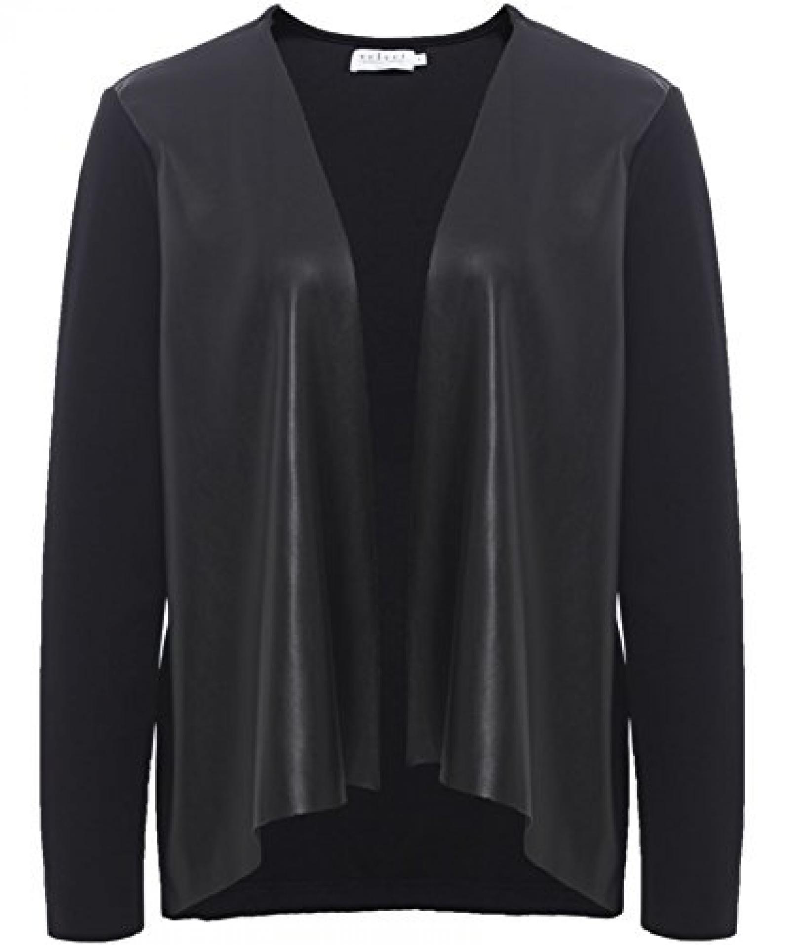 Velvet Candy Leather Ponti Jacket Schwarz 