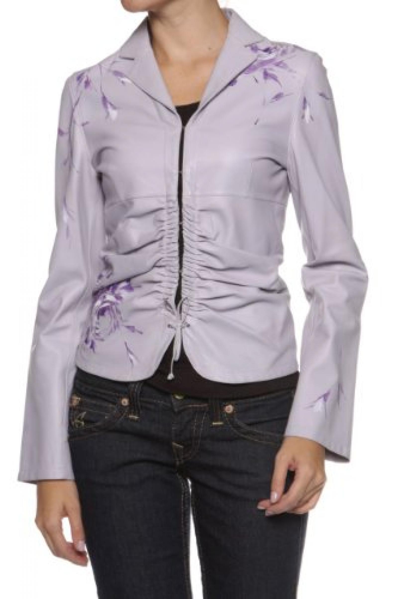 Tomaso Stefanelli Lederjacke TIFFY, Farbe: Flieder Tomaso Stefanelli Lederjacke TIFFY, Farbe: Flieder