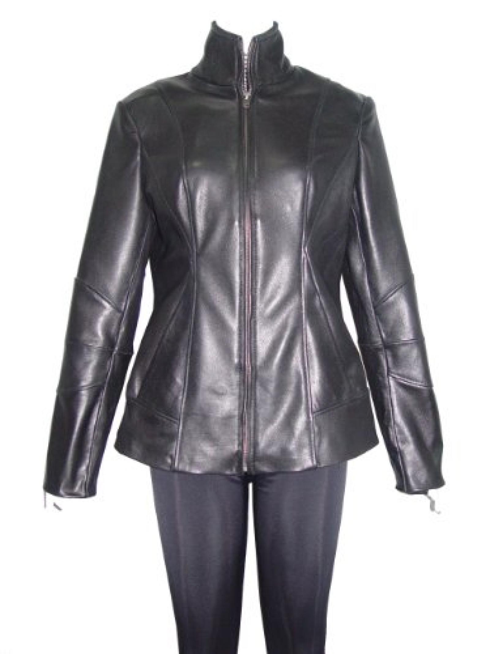 Paccilo Women PLUS SIZE 4201 Leather Moto Jacket Open Bottom Zip Front Paccilo Women PLUS SIZE 4201 Leather Moto Jacket Open Bottom Zip Front