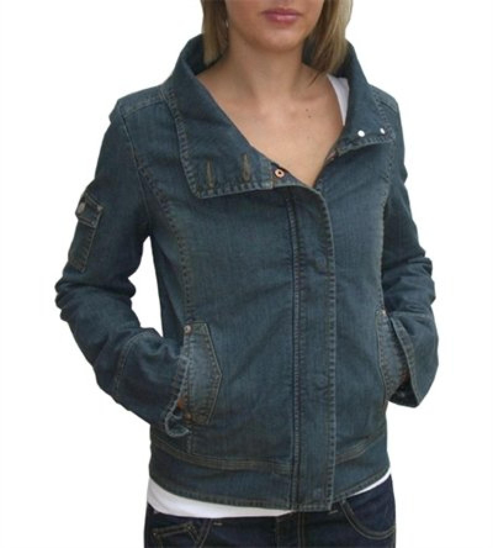 Roxy Damen Jacke , 34, Blau - Used Denim Roxy Damen Jacke , 34, Blau - Used Denim