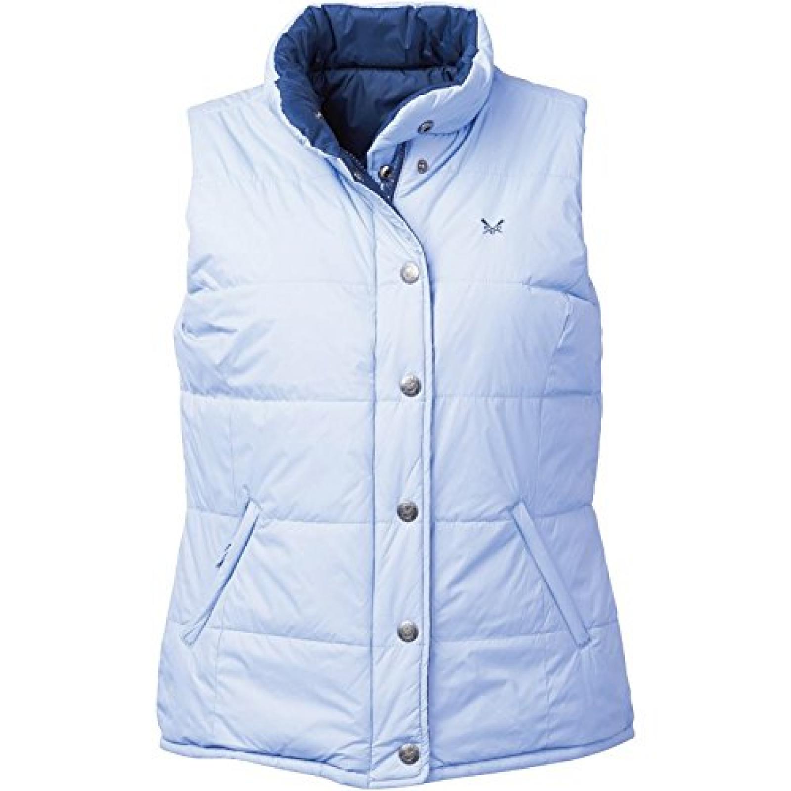 Navy/Lila Crew Clothing Damen Wende Weste Navy/Kornblumenblau 