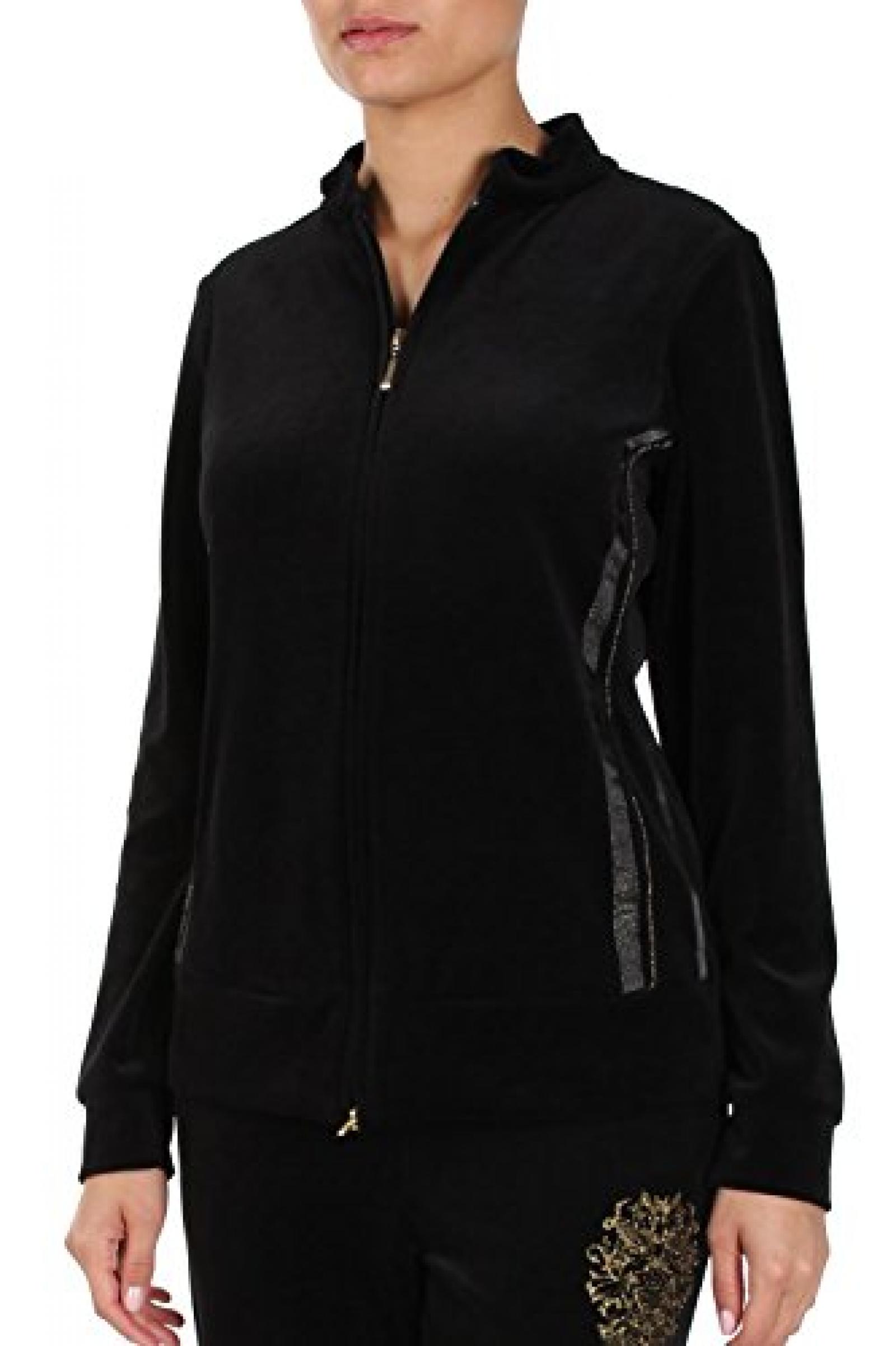 F&Eacute;RAUD PARIS Damen Jacke mit Glitzermotiv 34203808 