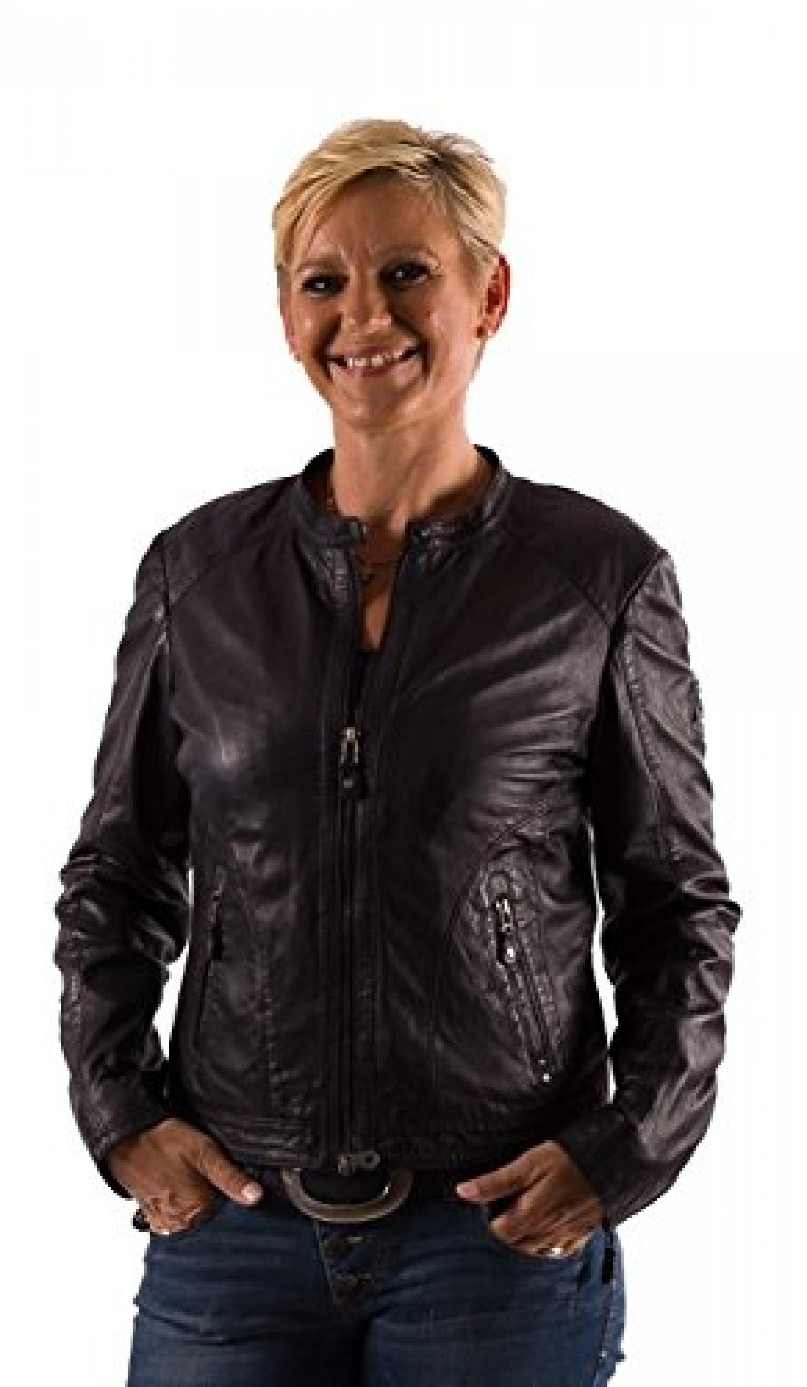 Mauritius Damen Leder Jacke Clare LACAL, Navy Mauritius Damen Leder Jacke Clare LACAL, Navy