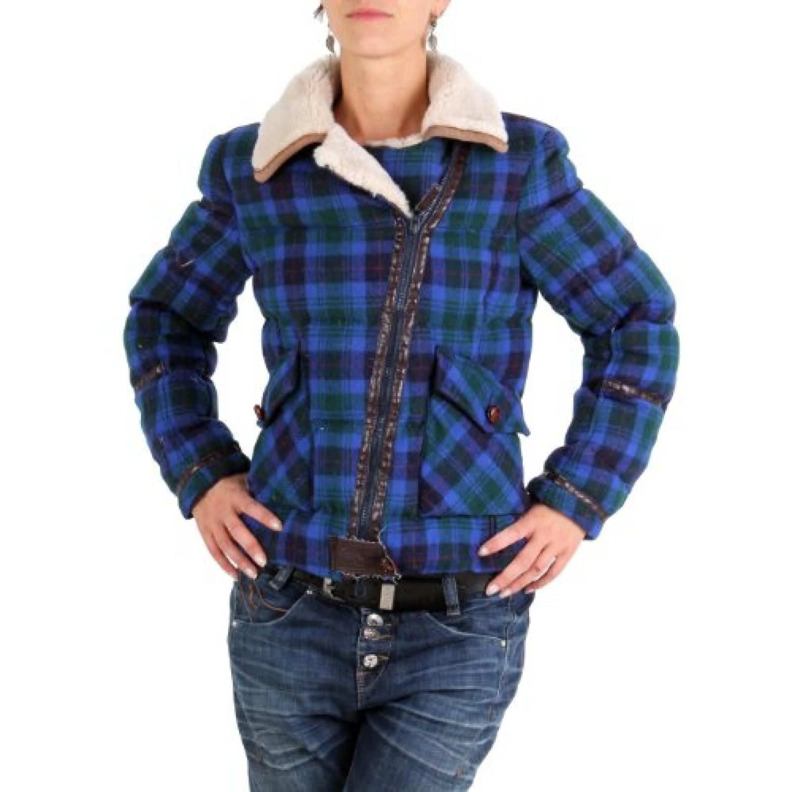 MUSEUM Damen Winter Woll-Bikerjacke Blau MD 20593 2. Wahl MUSEUM Damen Winter Woll-Bikerjacke Blau MD 20593 2. Wahl