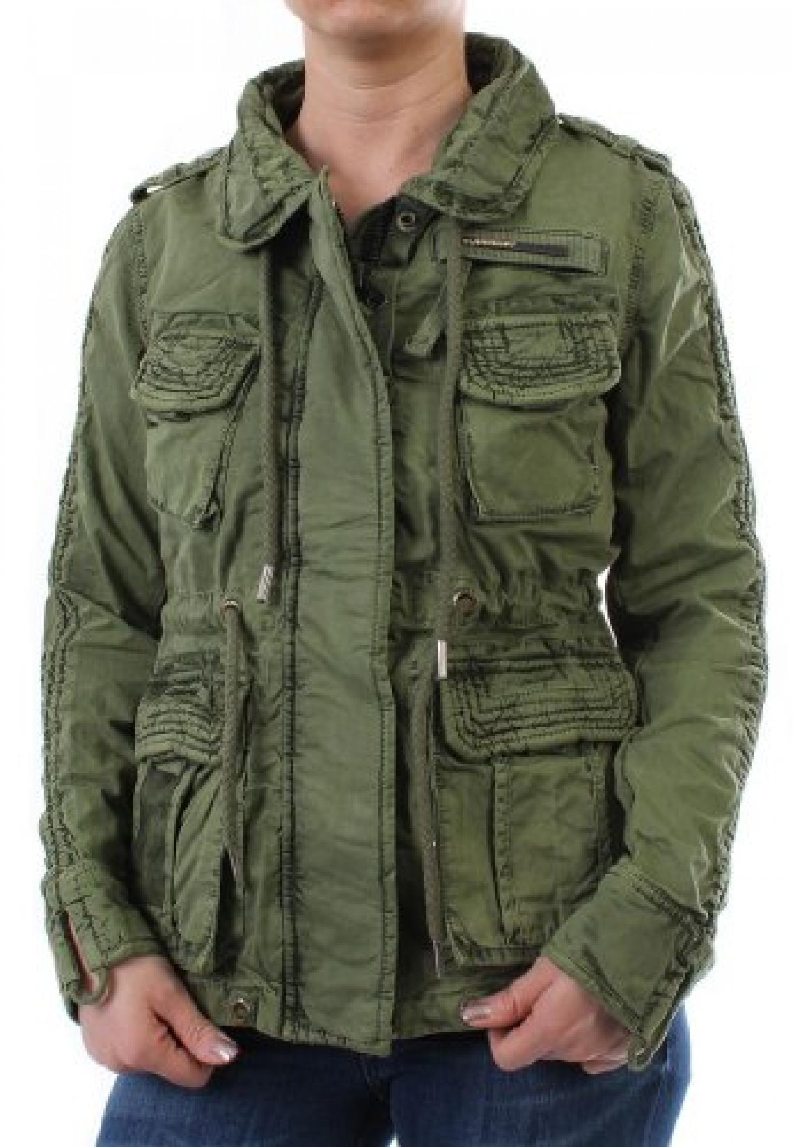 Superdry Jacke Women - FLAG JACKET - Army Superdry Jacke Women - FLAG JACKET - Army