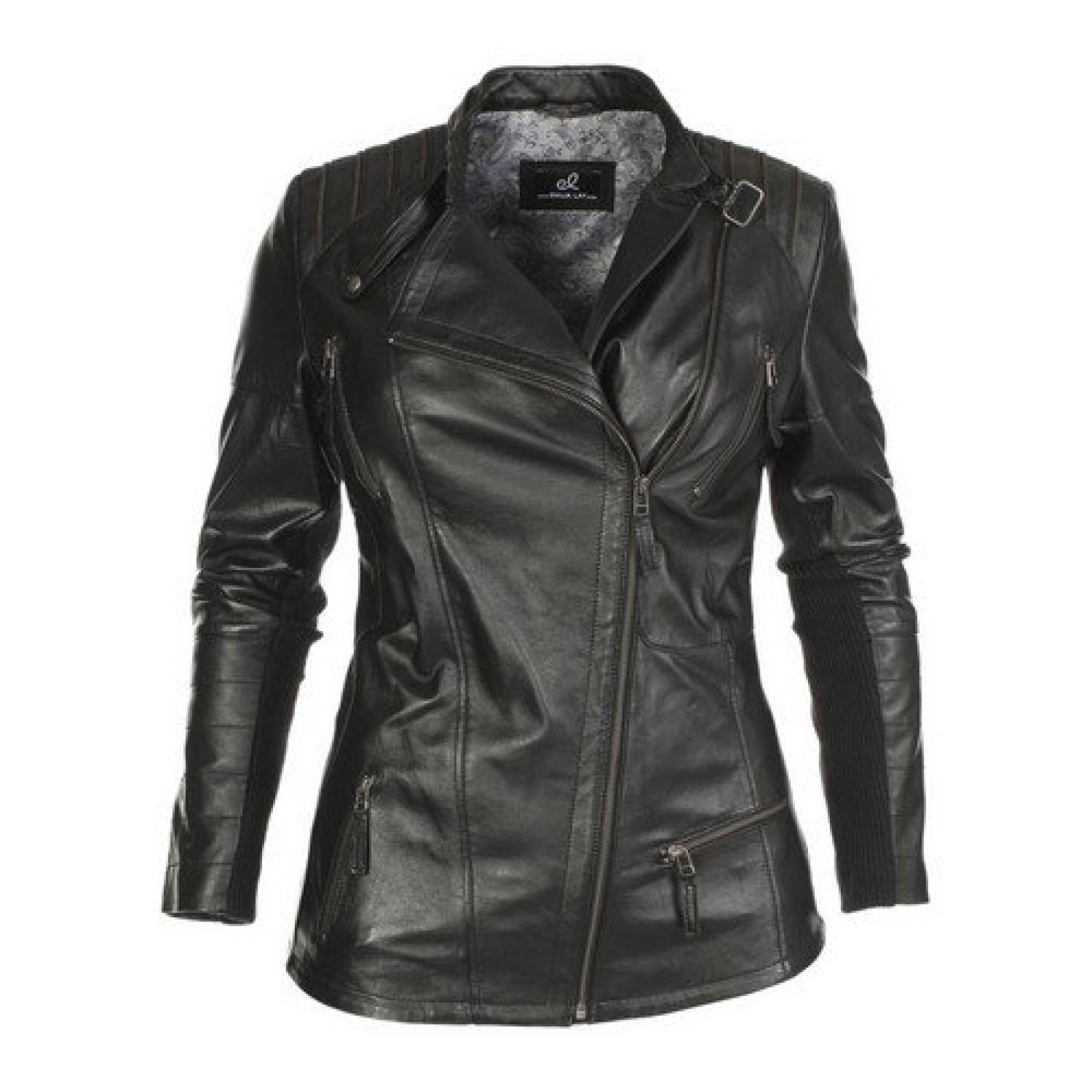 Emilia Lay Lederjacke 721892 Damenmode grosse Gr&ouml;ssen NEU 