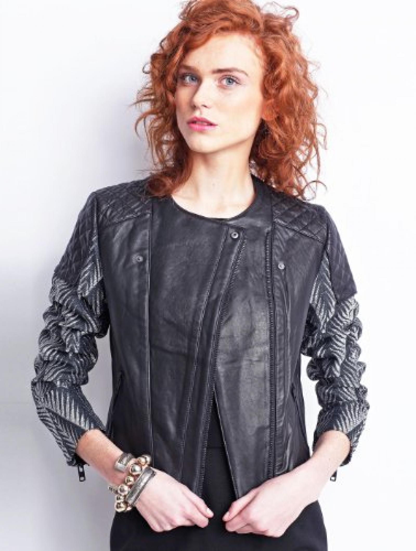 Lederjacke Mimi Black AMERICAN RETRO Lederjacke Mimi Black AMERICAN RETRO