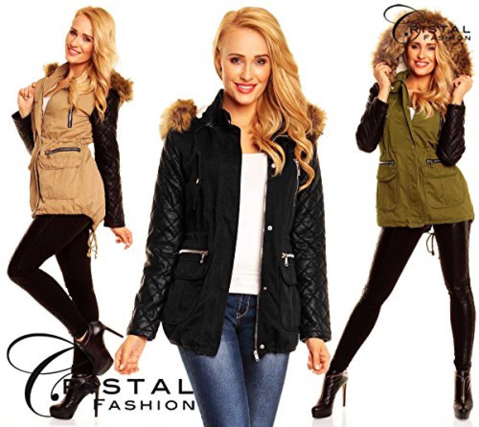 winterjacke fell kapuze damen