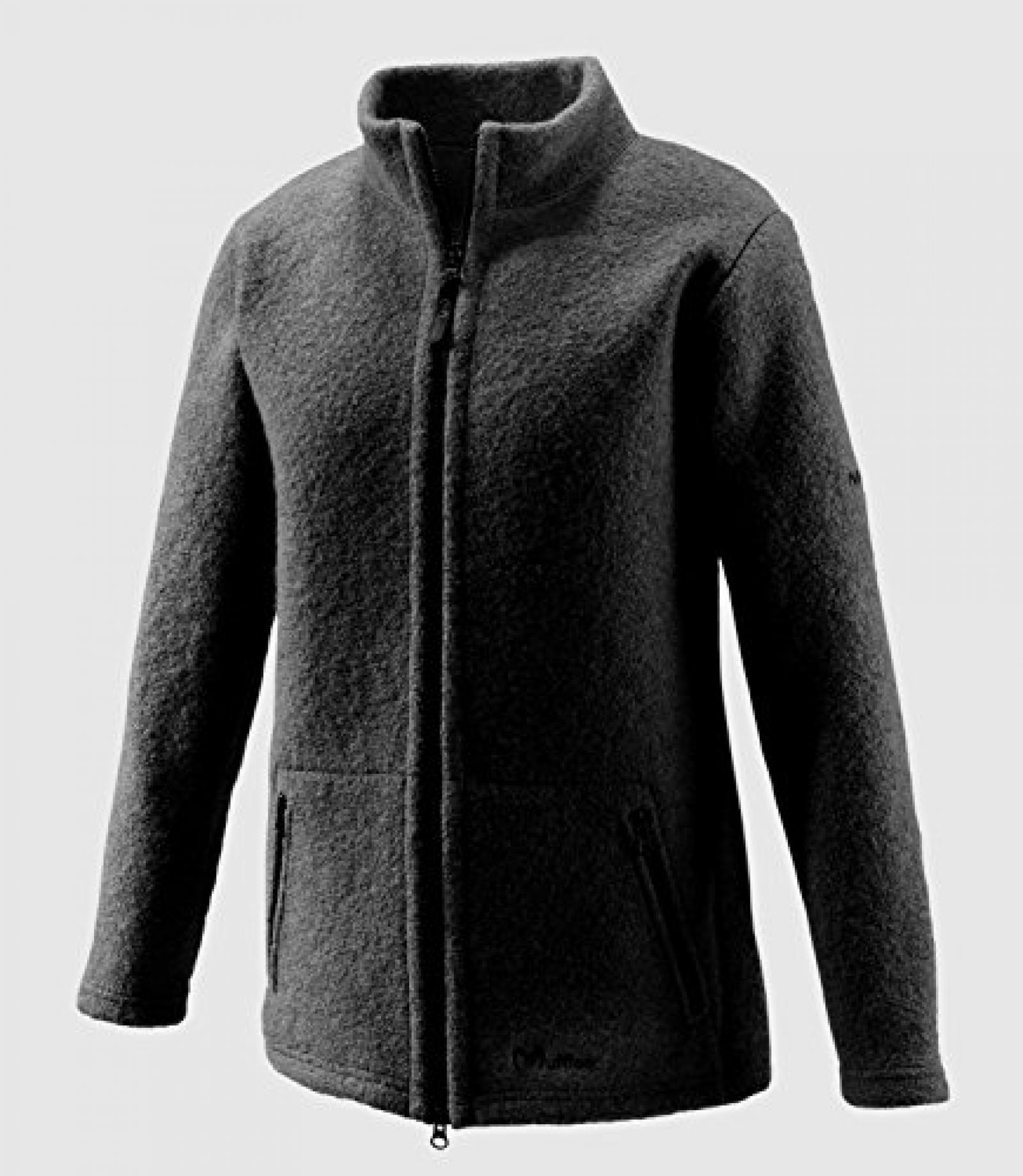 Mufflon Milla, Damen Wolljacke, black/anthra - schwarz/grau Mufflon Milla, Damen Wolljacke, black/anthra - schwarz/grau