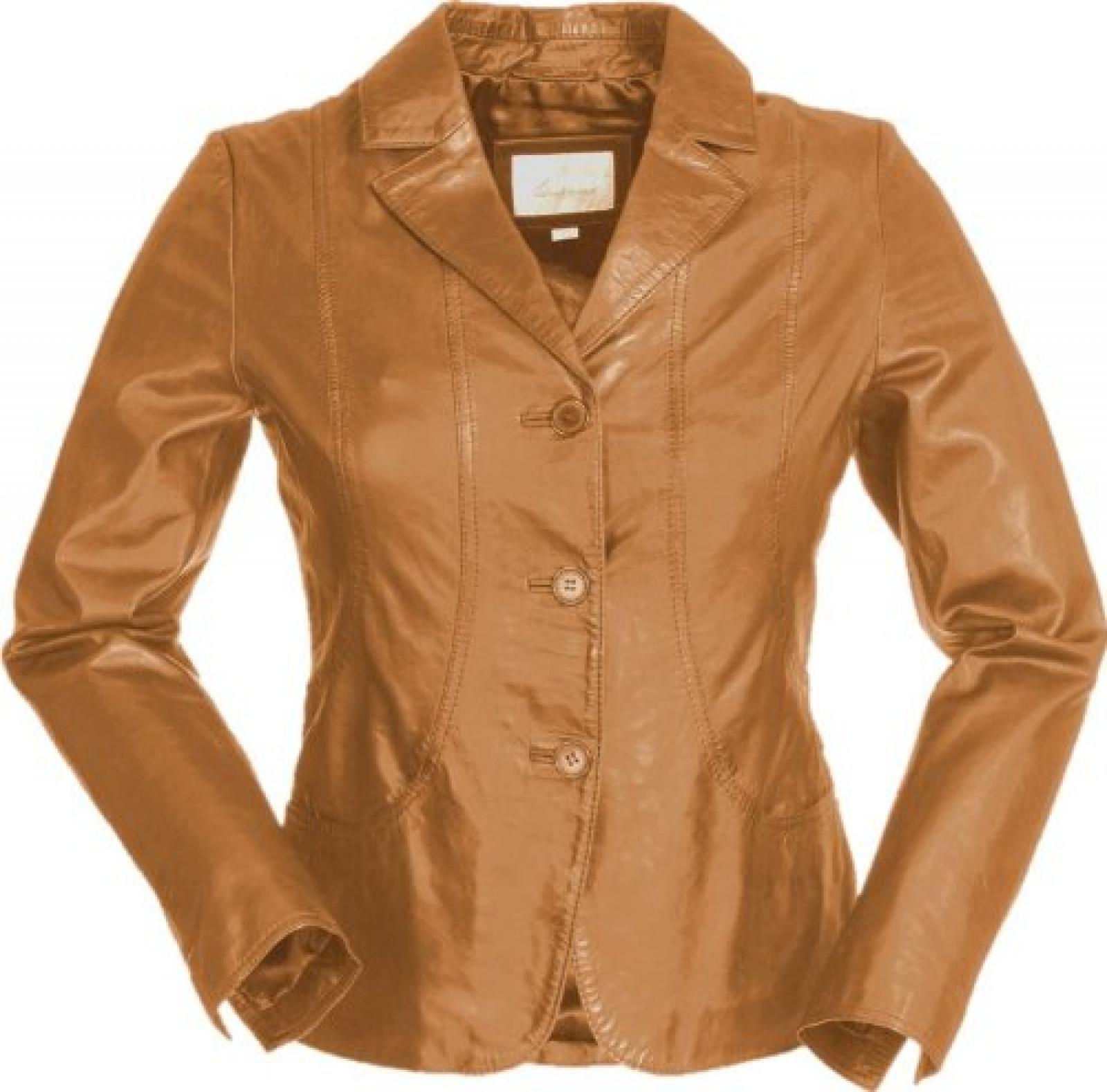 Trapper Queens Damen echt Lederjacke Rona sunny cognac 104697 Trapper Queens Damen echt Lederjacke Rona sunny cognac 104697