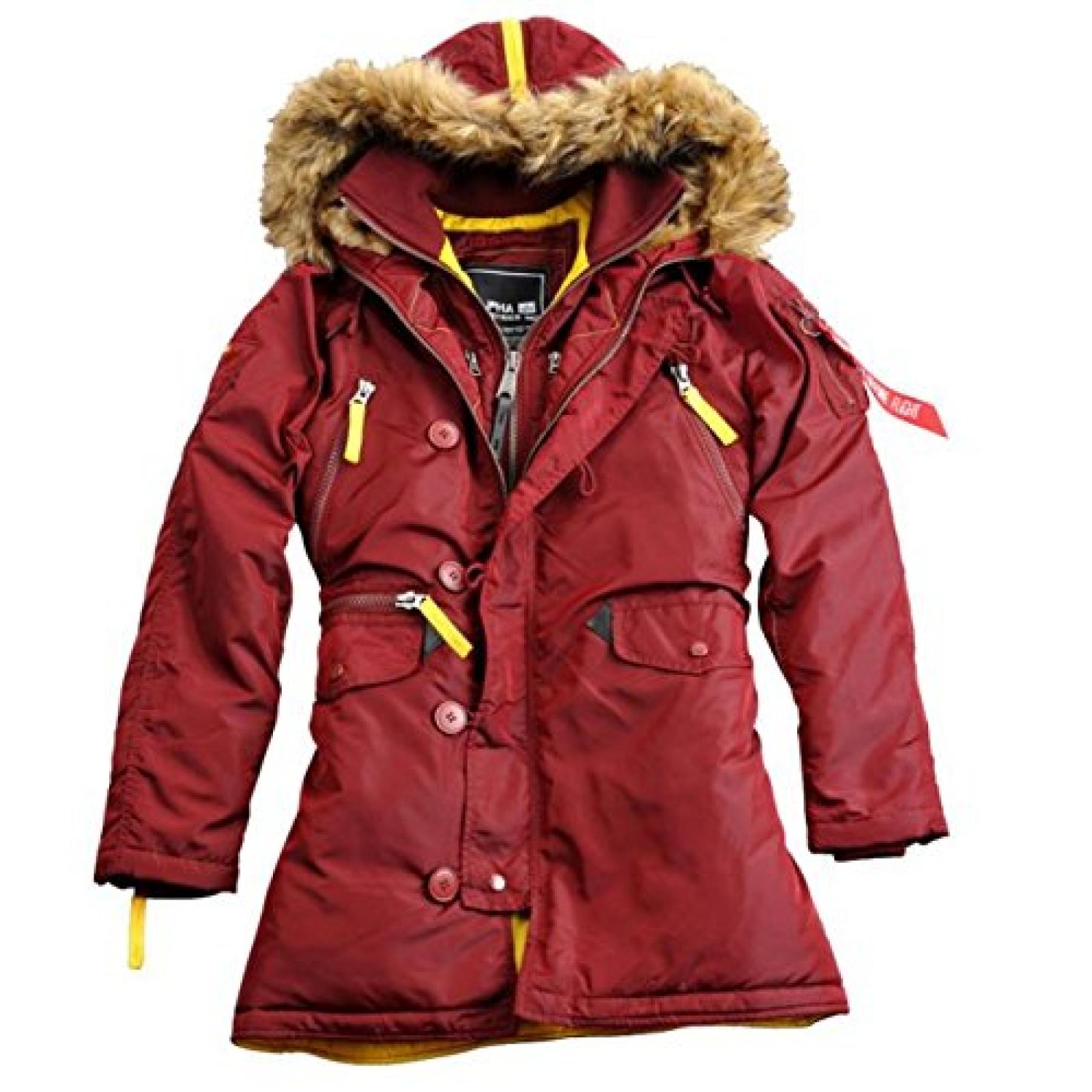 Alpha Ind. Frauen-Jacke PPS N3B Wmn - burgundy Alpha Ind. Frauen-Jacke PPS N3B Wmn - burgundy