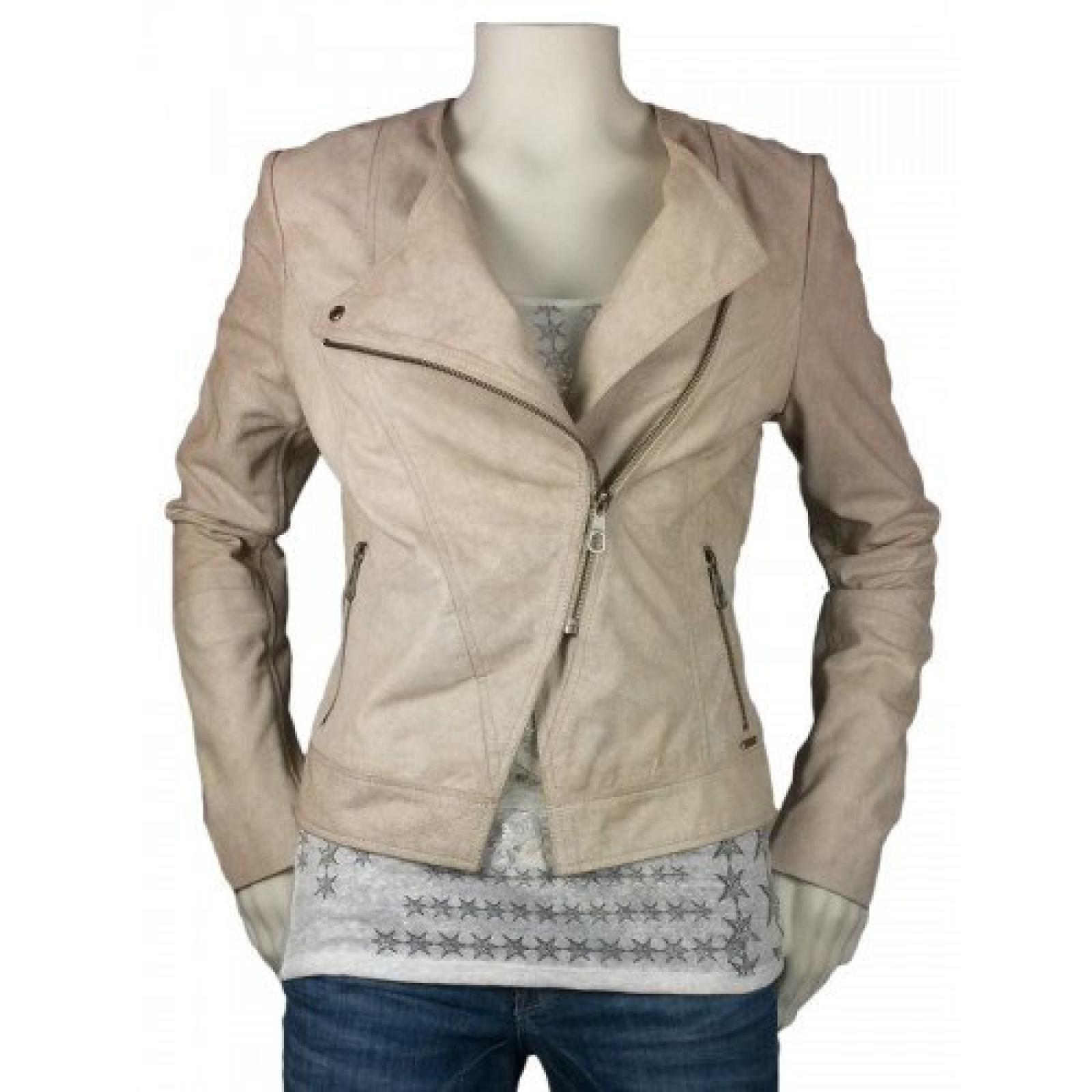 Guess Letitia Leather Jacke Damen Guess Letitia Leather Jacke Damen