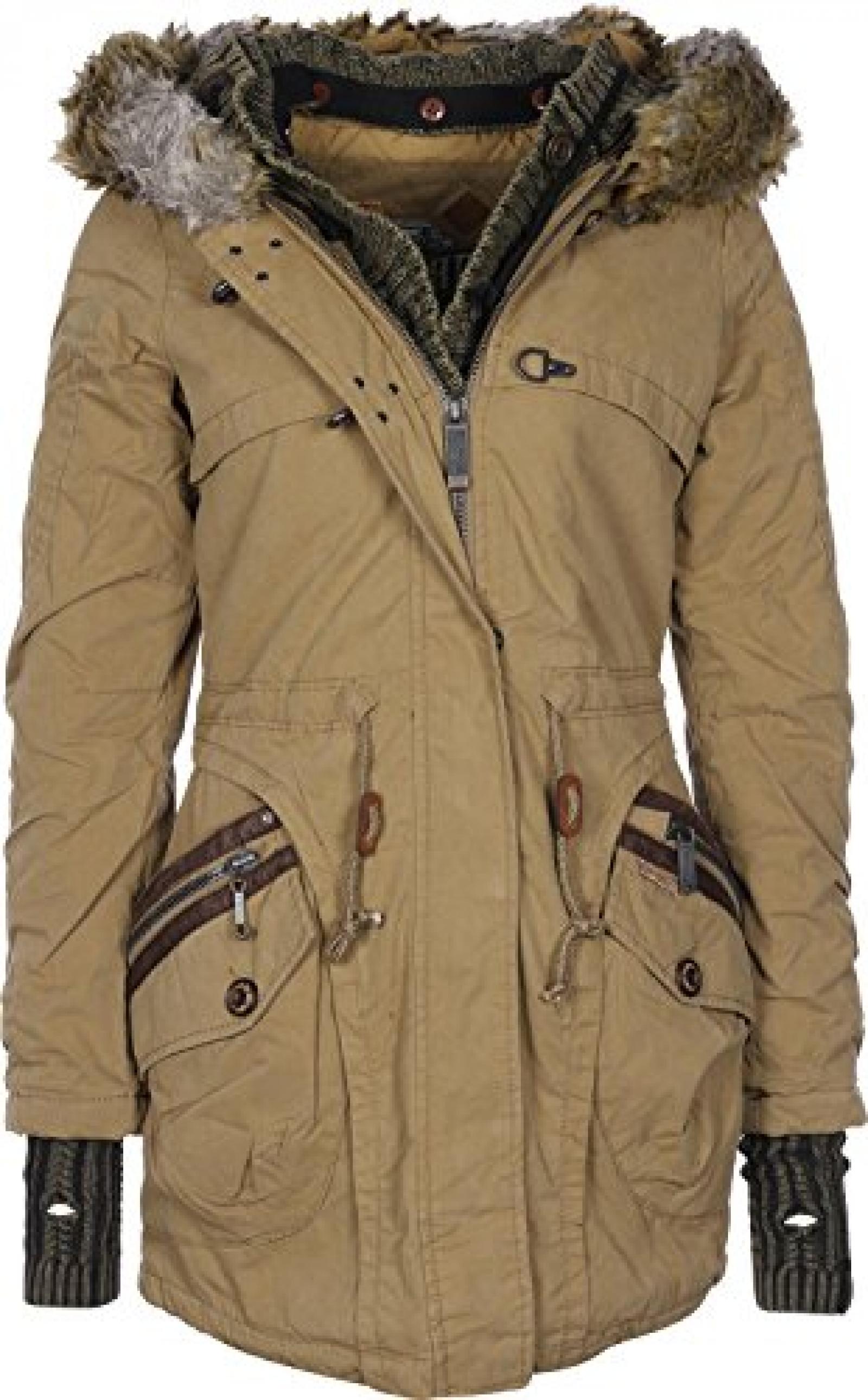 Khujo Parka Women - GRACE WITH INNER JACKET - TOFFEE 