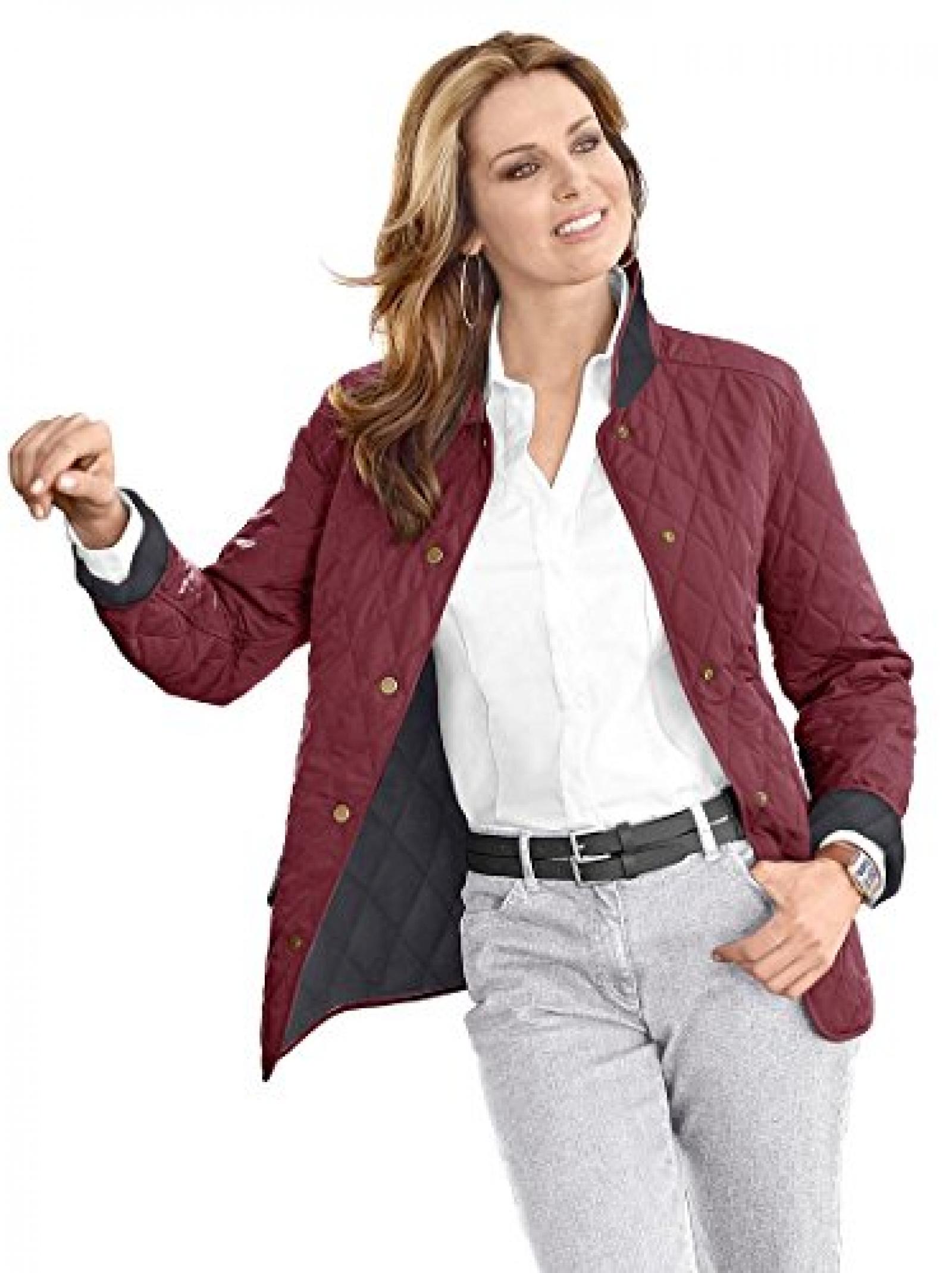 Damen-Wende-Steppjacke - rot-schwarz - Witt Weiden - 310828 