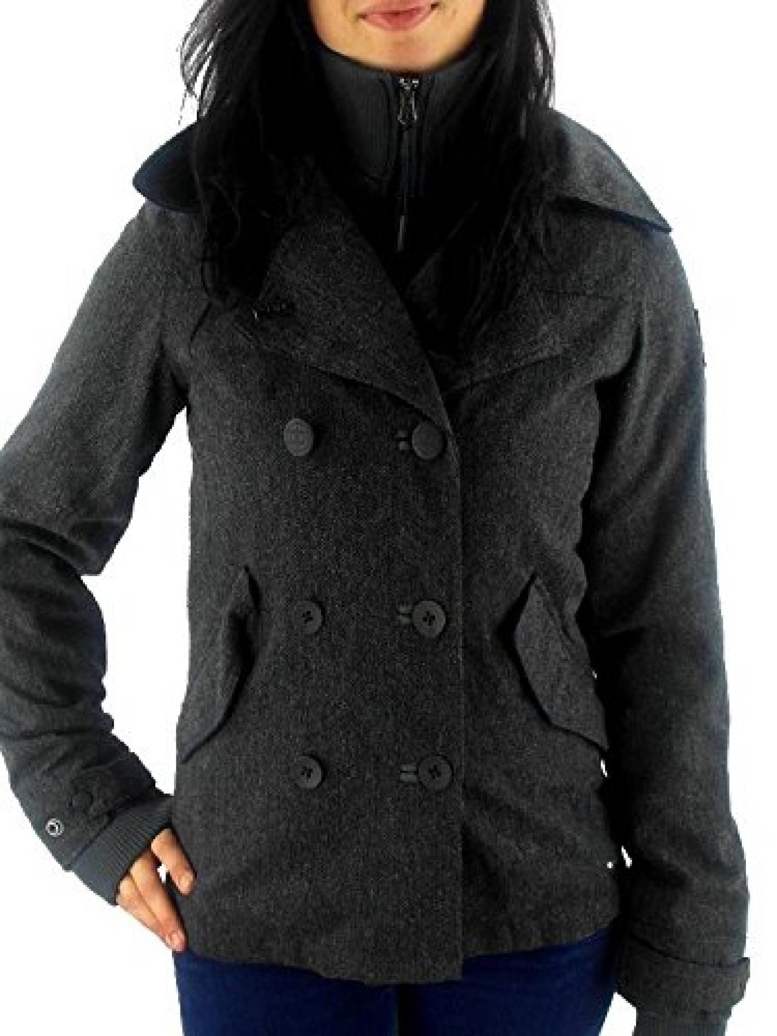 Brunotti Winterjacke Jacket Julietta grau 5.000 mm Reverskragen Wolle Brunotti Winterjacke Jacket Julietta grau 5.000 mm Reverskragen Wolle