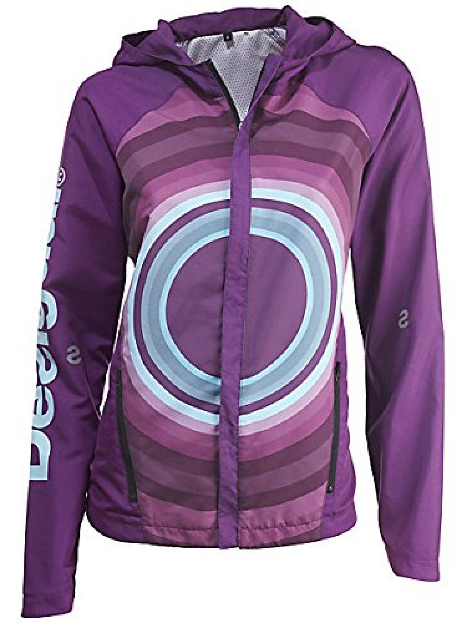 Damen Desigual Sweatjacke in lila - Gr&ouml;&szlig;e: XS 