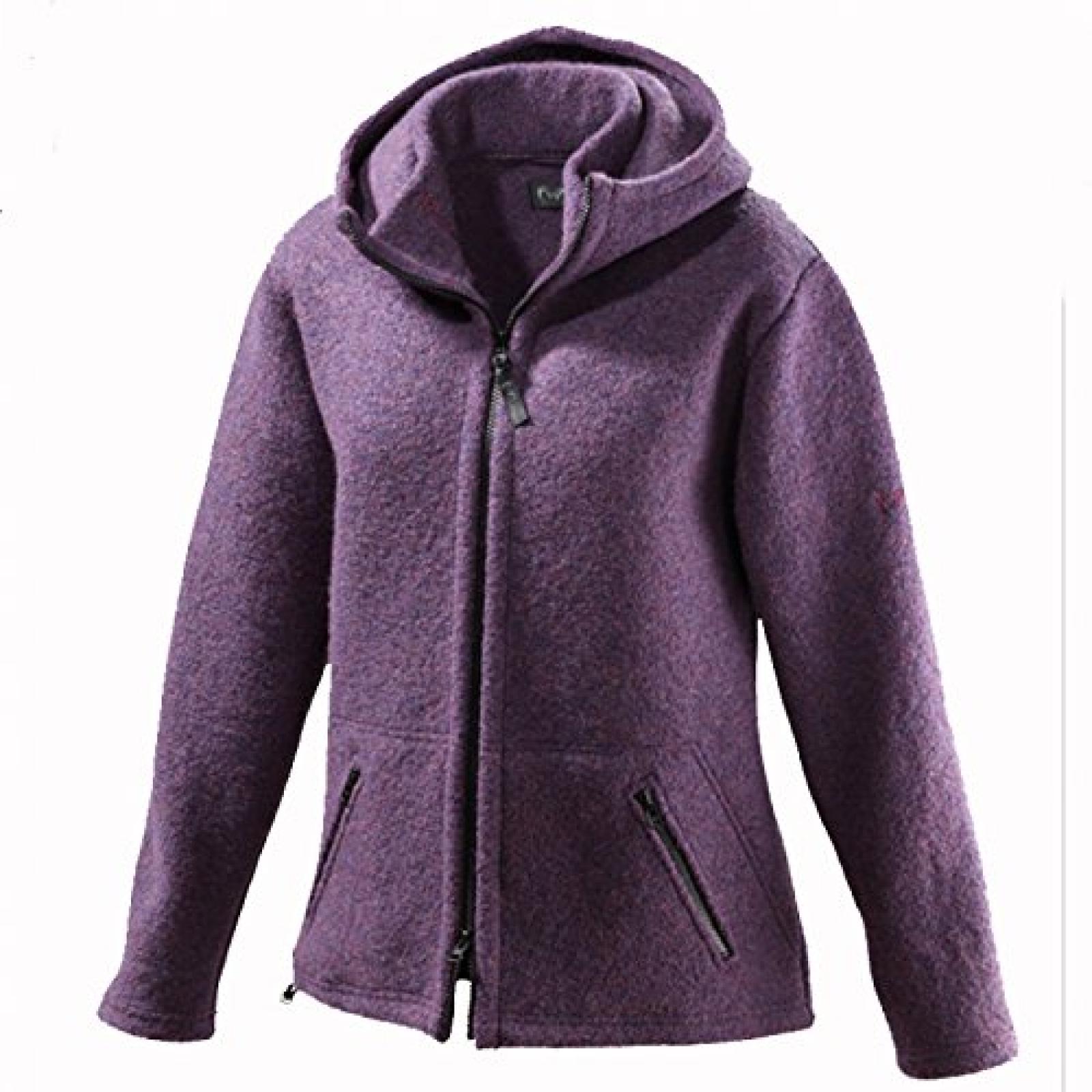 Mufflon Nele, Damen Wolljacke, lila Mufflon Nele, Damen Wolljacke, lila