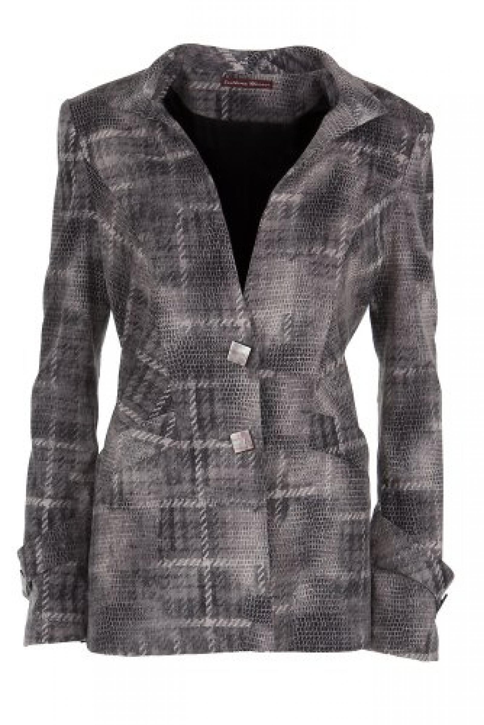 Svitlana Cherner Jacke - Grau Gr&ouml;&szlig;e 40 