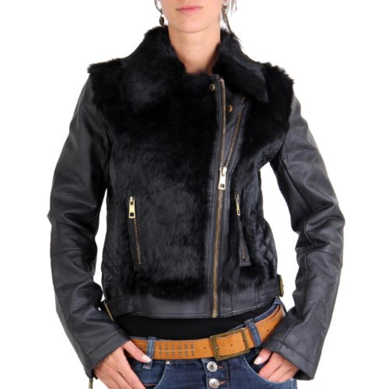 RELISH Damen Winterjacke Cappotto Cleofe Black RELISH Damen Winterjacke Cappotto Cleofe Black