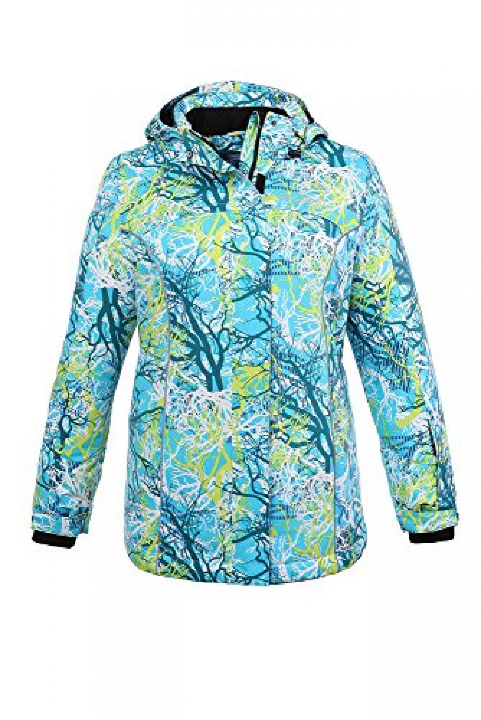 Ulla Popken Damen Skijacke mit Skipasstasche und Reflektoren, 694846 Ulla Popken Damen Skijacke mit Skipasstasche und Reflektoren, 694846
