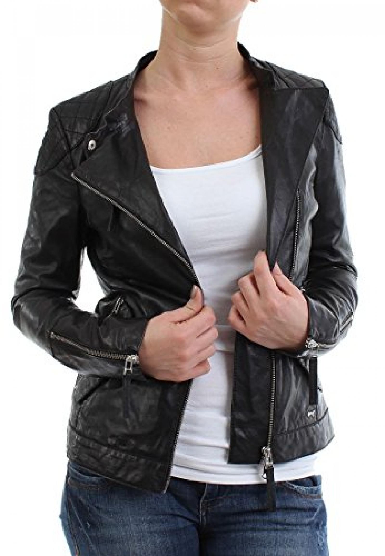 Maze Lederjacke Women - DALLAS - Black 