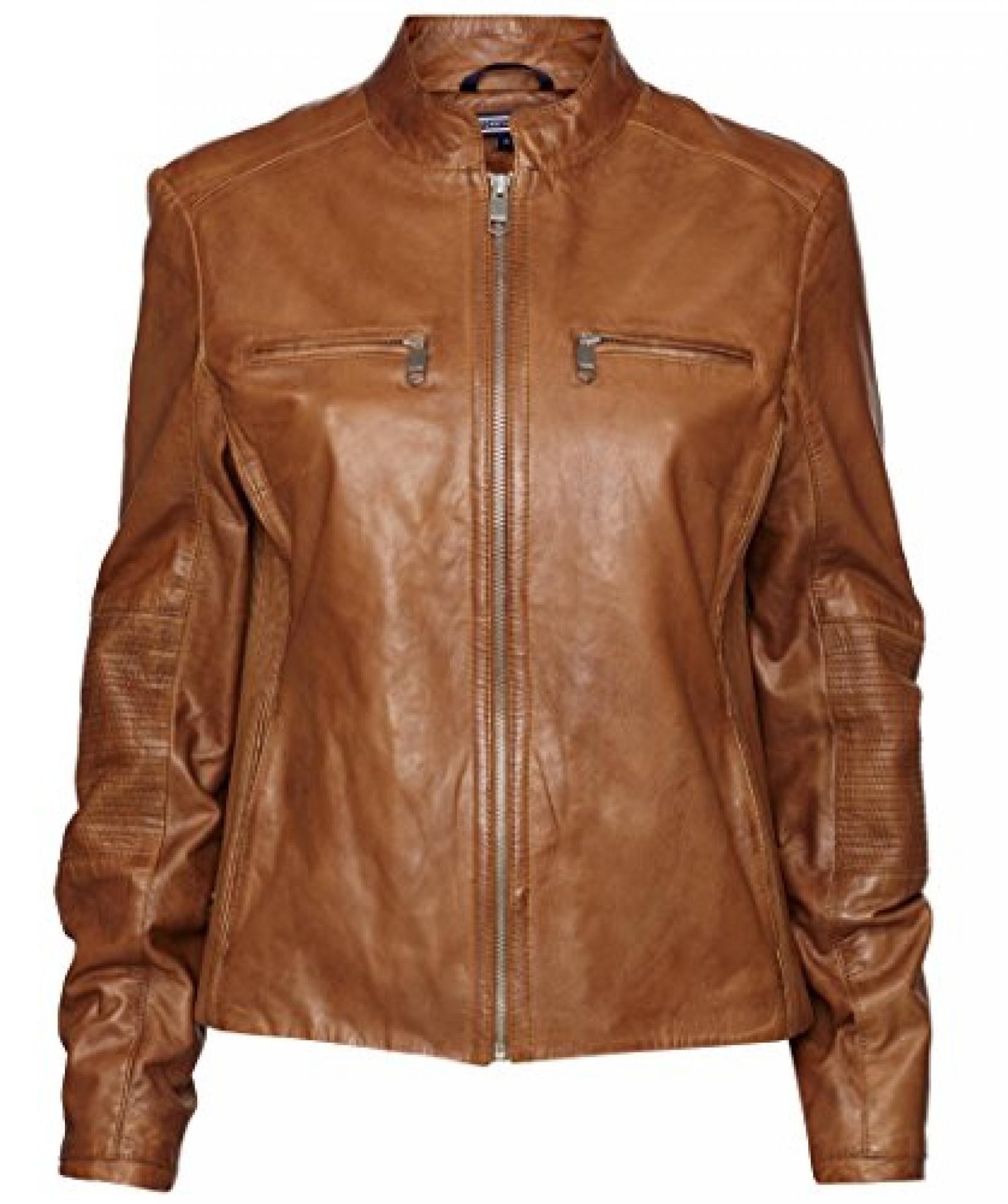 Tommy Hilfiger Damen Lederjacke Kirsten - camel - XS Tommy Hilfiger Damen Lederjacke Kirsten - camel - XS