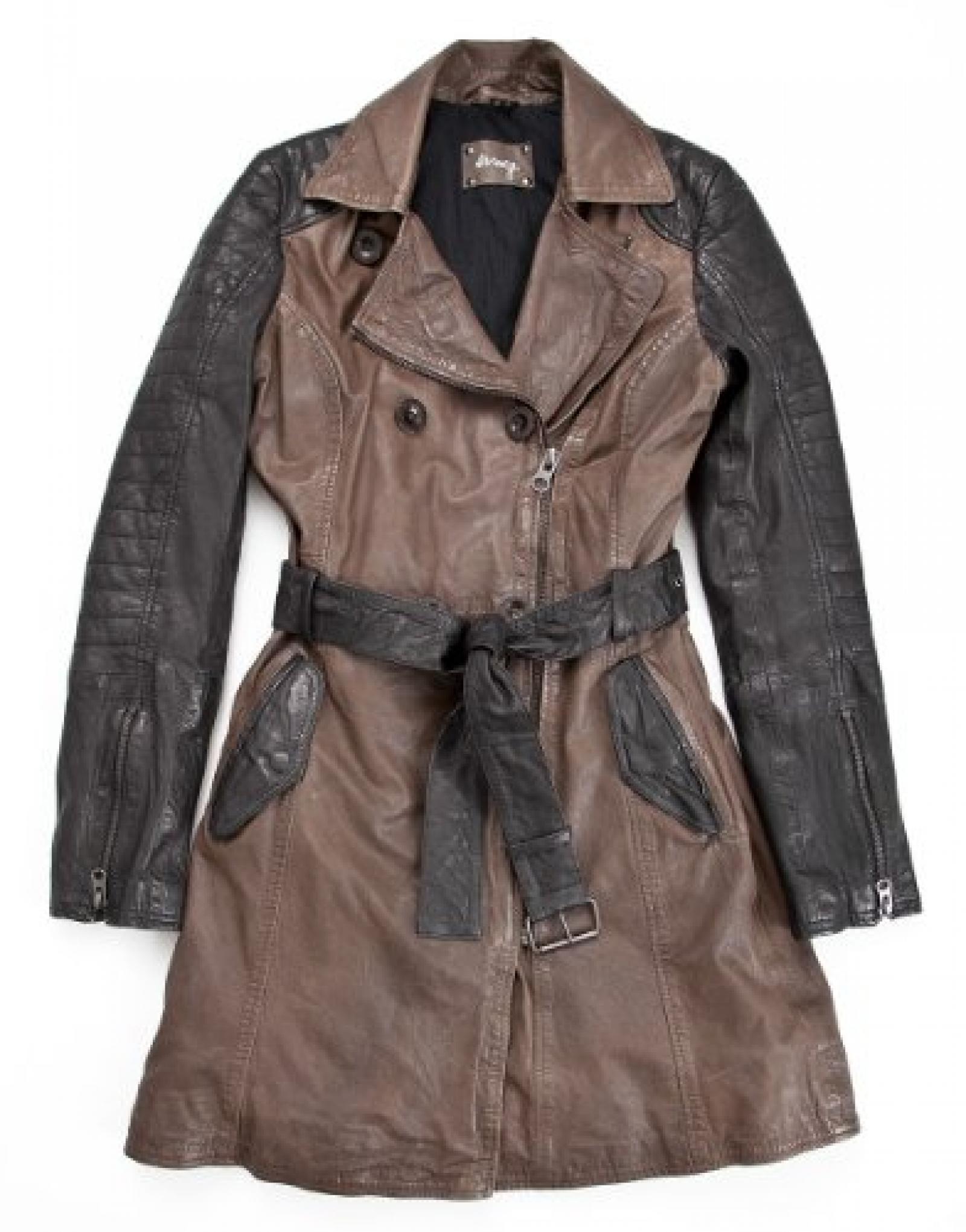 MAZE Lederjacke, Damen Newry (schwarz/grau) 