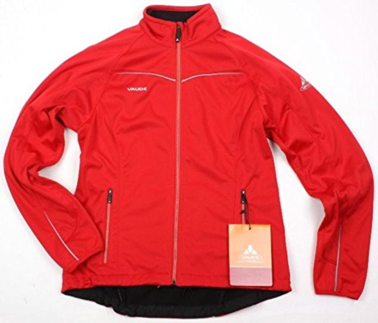 Gr. 38 VAUDE Wintry Jacket DAMEN Softshell Midlayer Jacke rot Kälteschutz 
