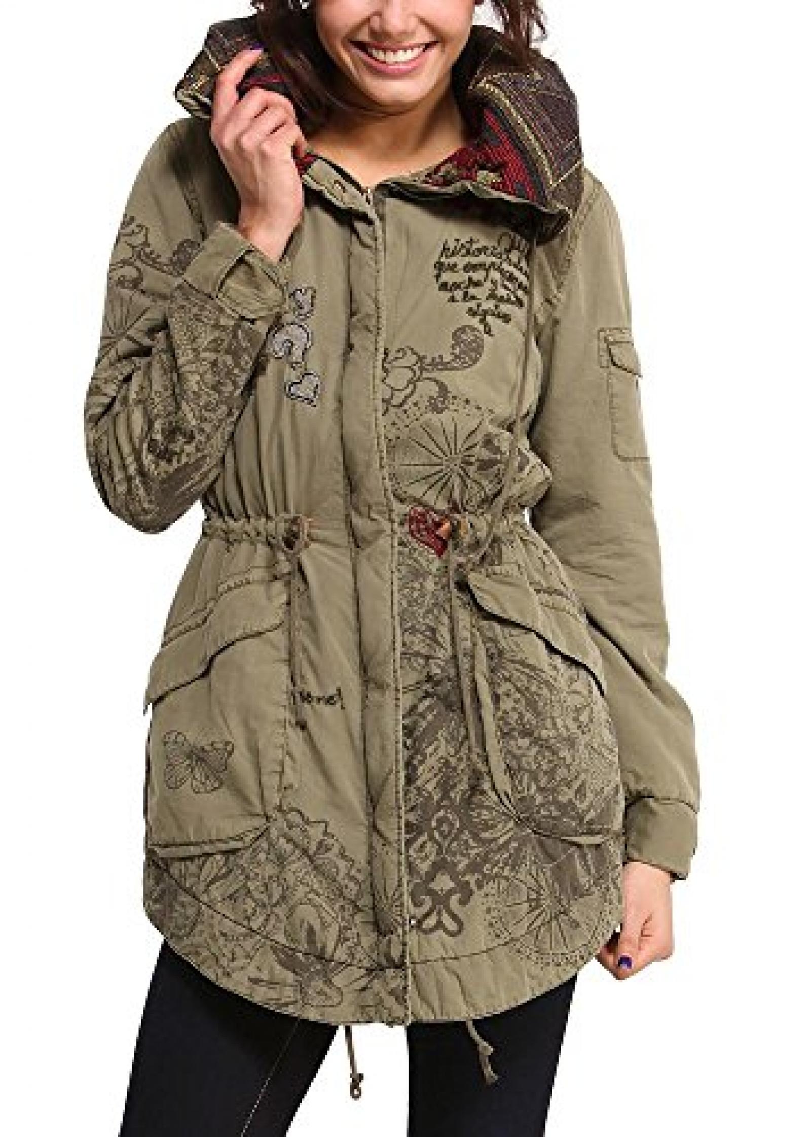 Desigual Damen Winterjacke Parka musgo Desigual Damen Winterjacke Parka musgo