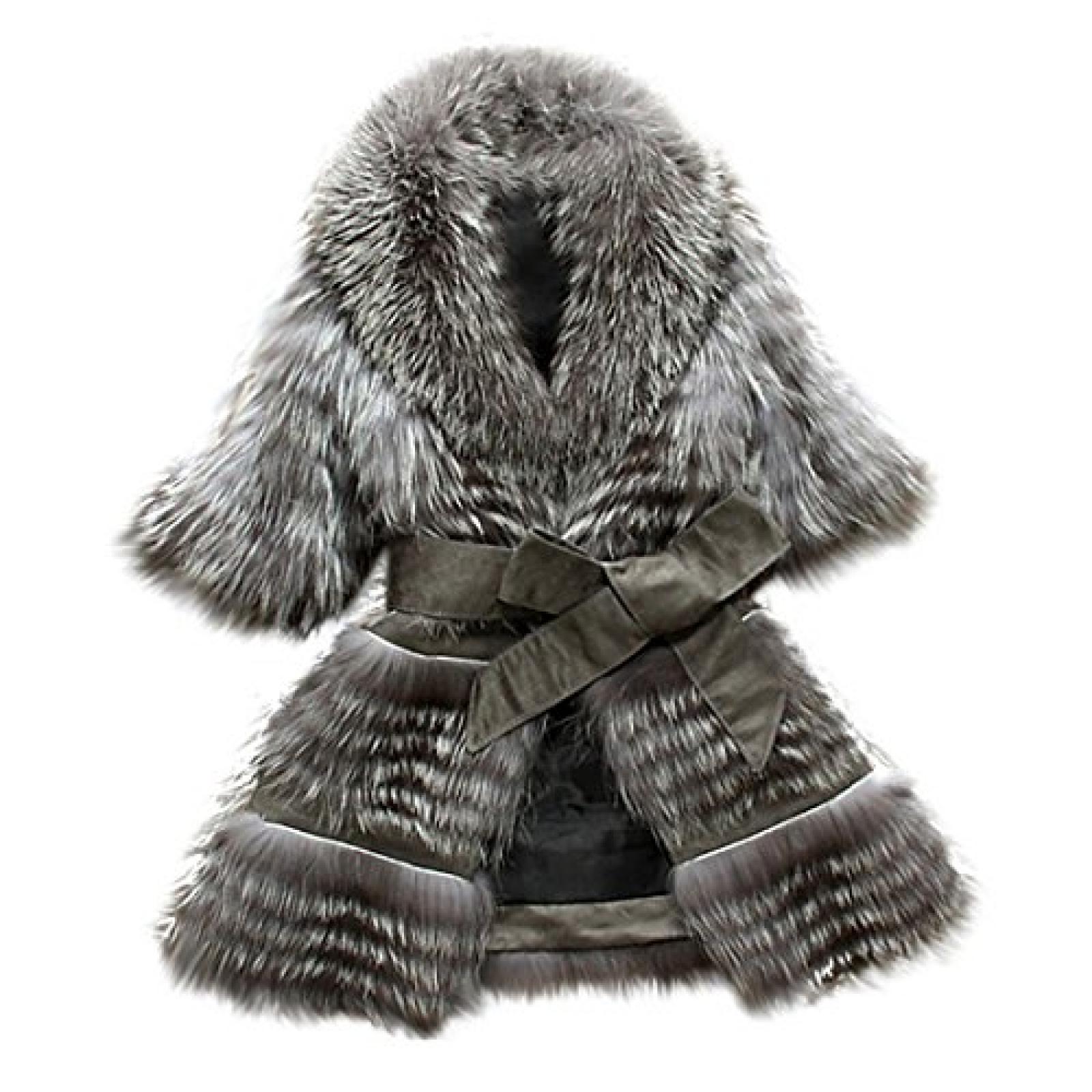 Imixlot Frauen Fuchspelz Mantel Jacke Weste/Vest Oberbekleidung Imixlot Frauen Fuchspelz Mantel Jacke Weste/Vest Oberbekleidung