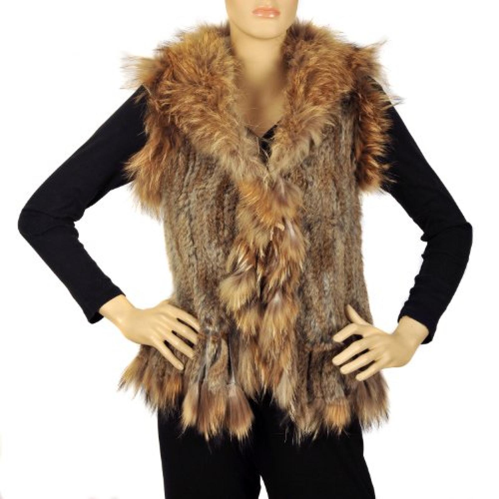 Waooh - Mode - &Auml;rmellose weste "Carmen" in Kaninchen und Waschb&auml;ren - Natural color 