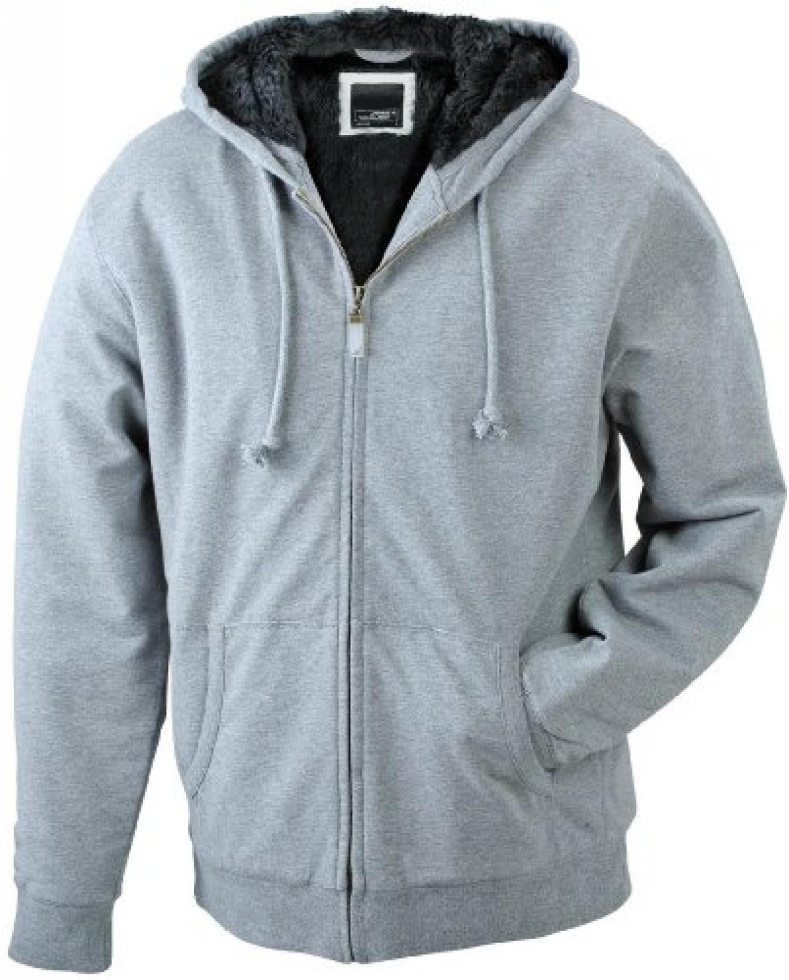 Trendige Damen Sweatjacke mit Innenfutter aus Fellimitat Trendige Damen Sweatjacke mit Innenfutter aus Fellimitat